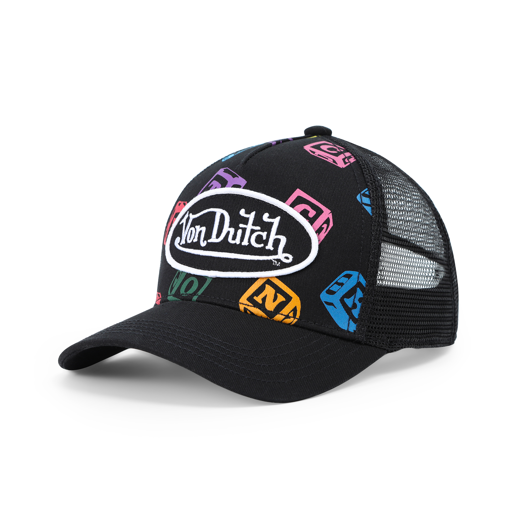 Kids Classic Trucker Hat - Black Blocks - Image 8