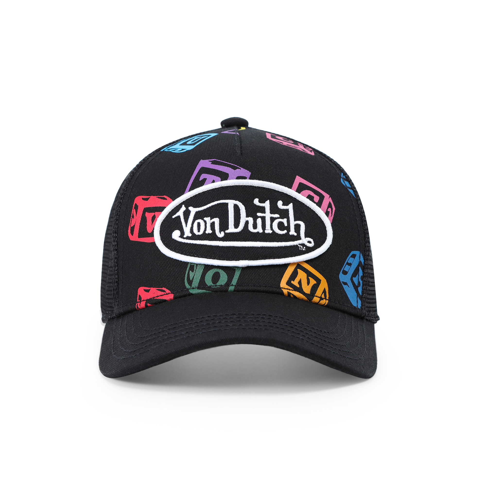 Kids Classic Trucker Hat - Black Blocks - Image 9