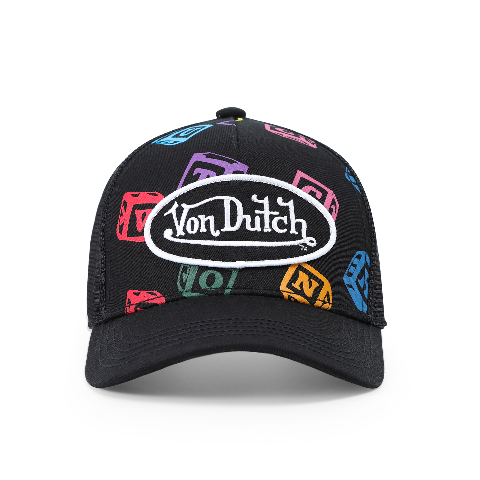 Kids Classic Trucker Hat - Black Blocks