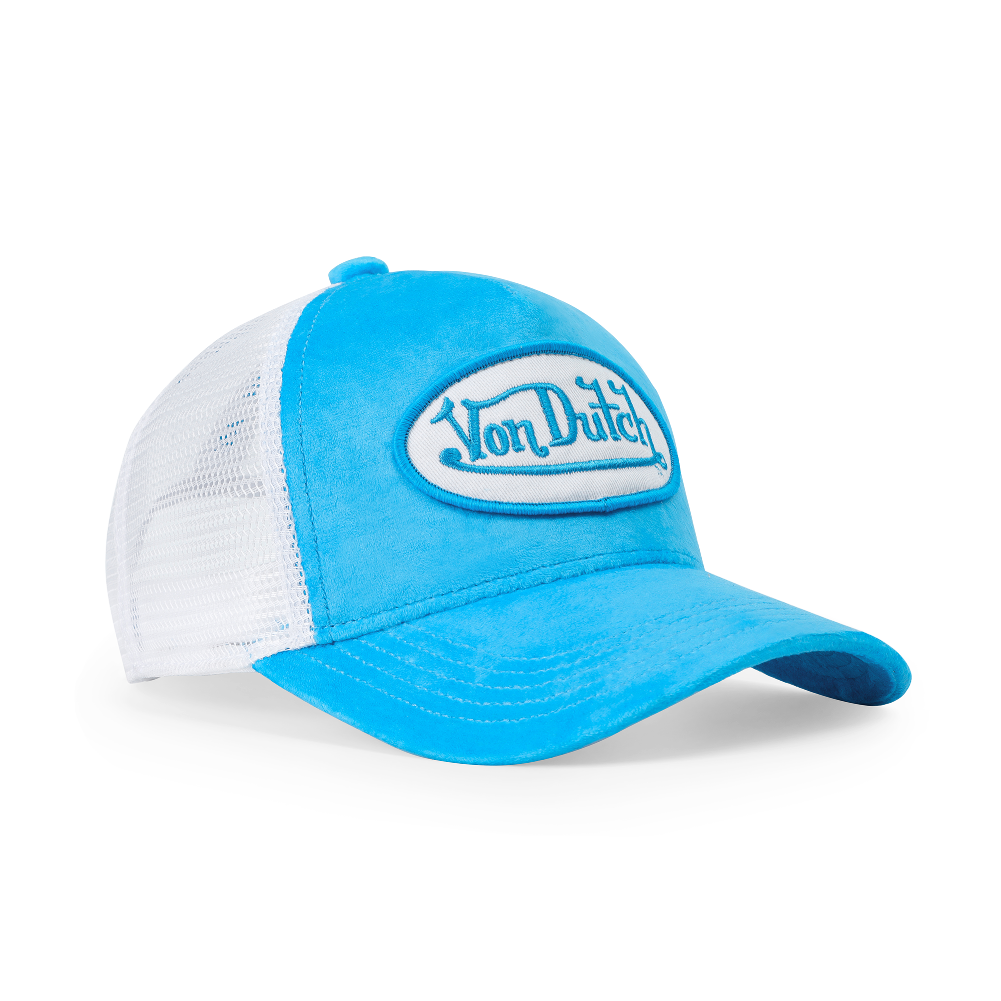 Kids Velvet Trucker Hat - Blue Crush - Image 6