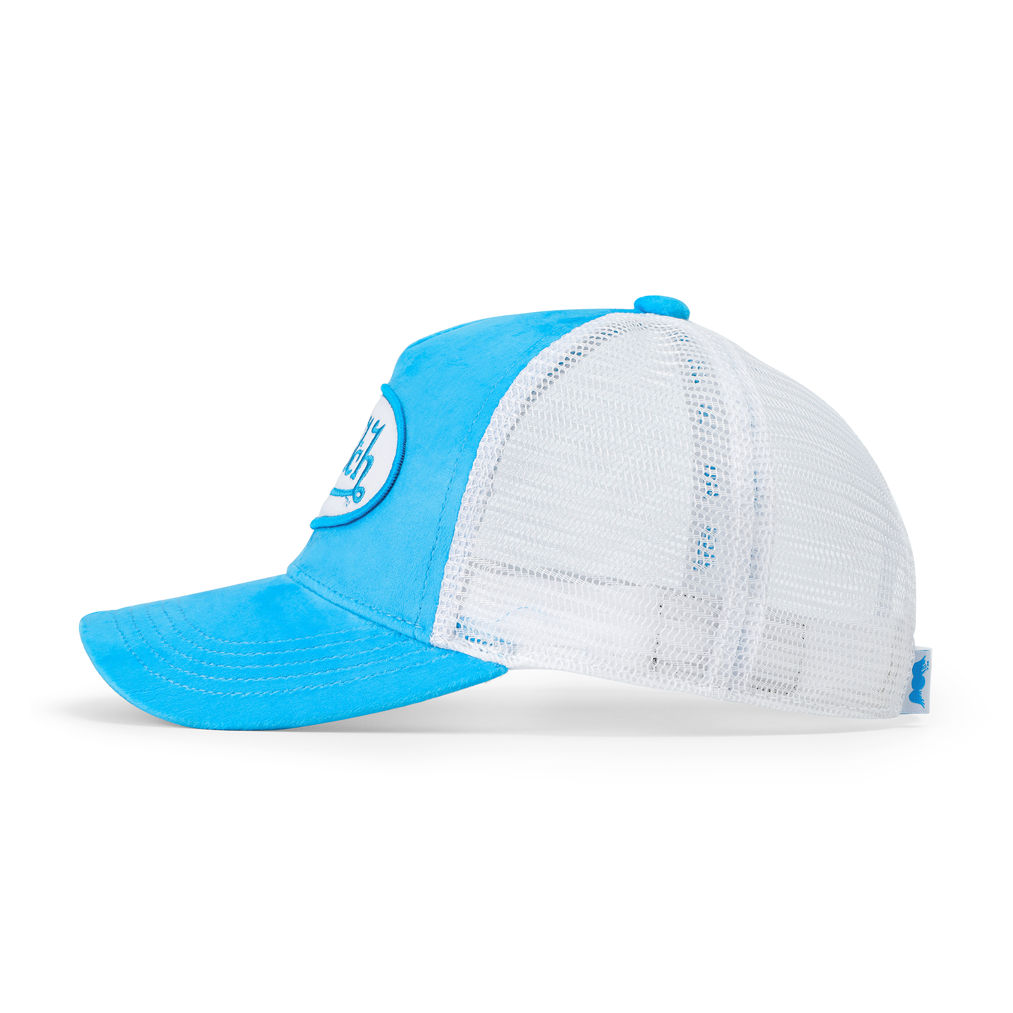 Kids Velvet Trucker Hat - Blue Crush - Image 3