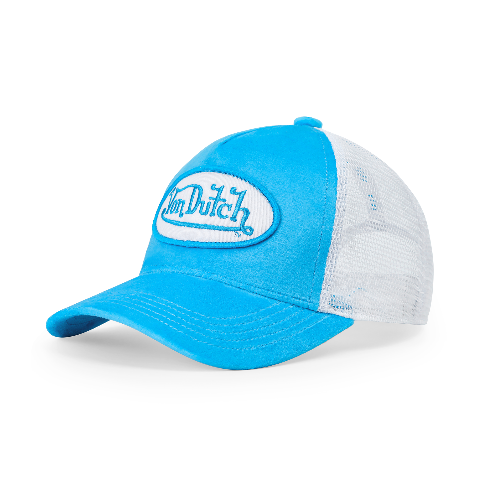 Kids Velvet Trucker Hat - Blue Crush - Image 8