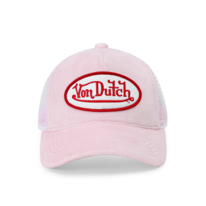 Kids Velvet Trucker Hat - Pink Crush