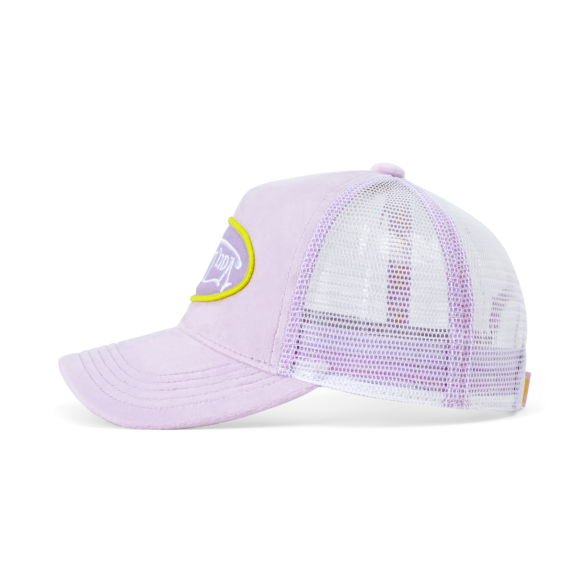 Kids Velvet Trucker Hat - Light Purple - Image 3