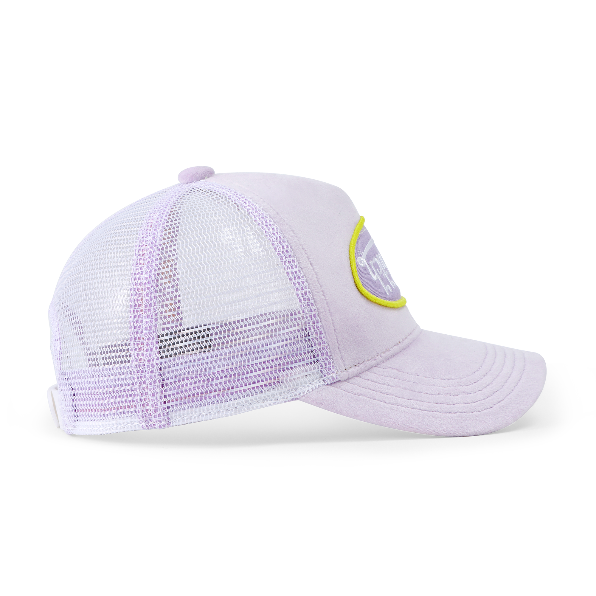 Kids Velvet Trucker Hat - Light Purple - Image 4