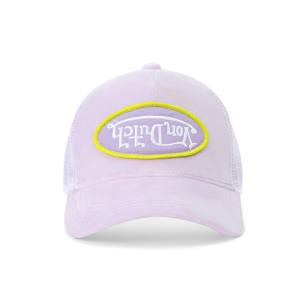 Kids Velvet Trucker Hat - Light Purple
