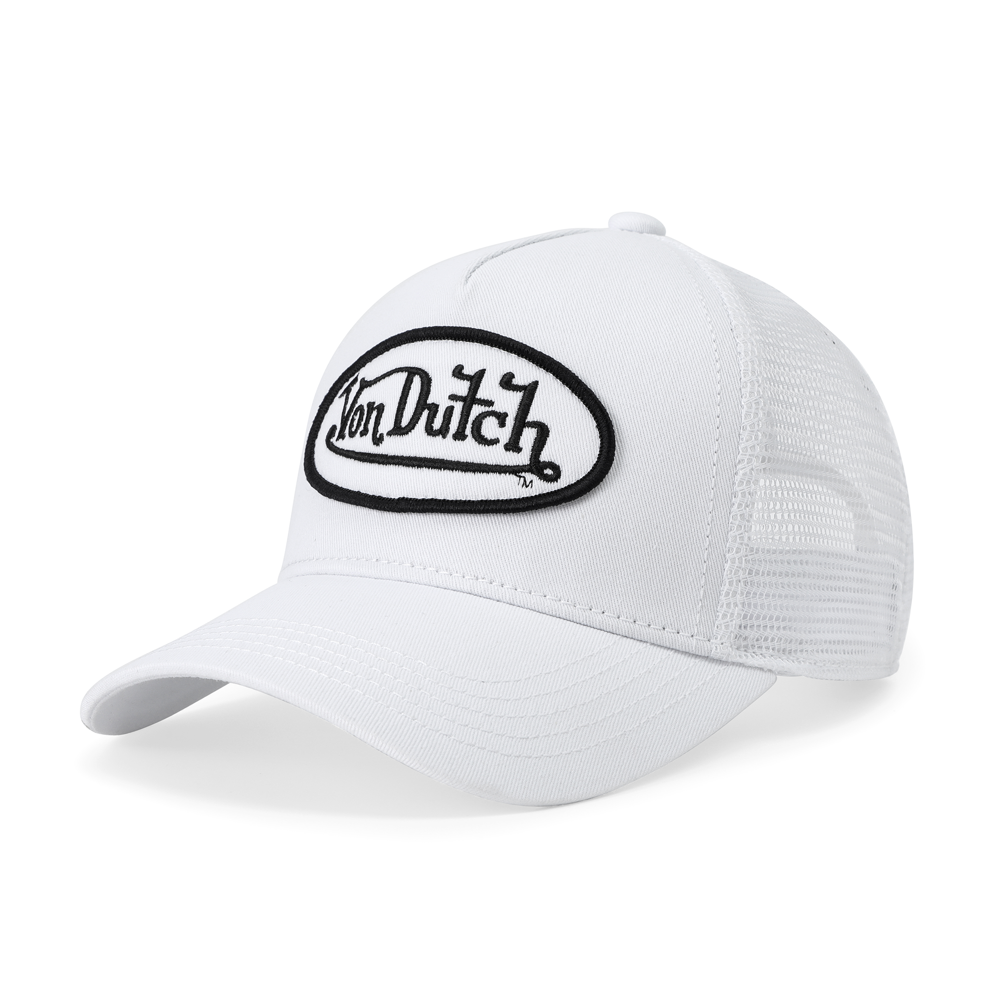 Kids Classic Trucker Hat - White & Black - Image 8