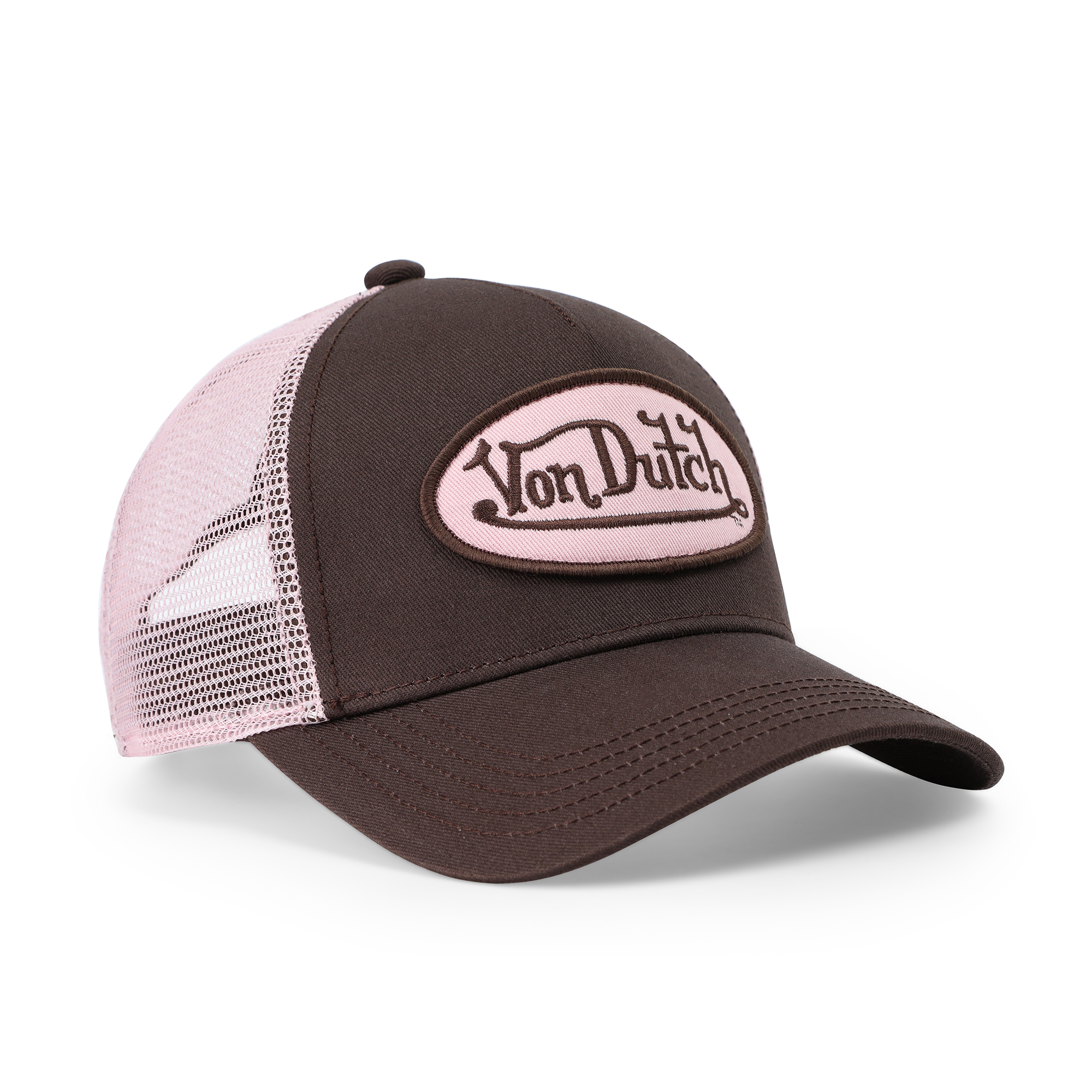 Kids Classic Trucker Hat - Brown & Pink - Image 6