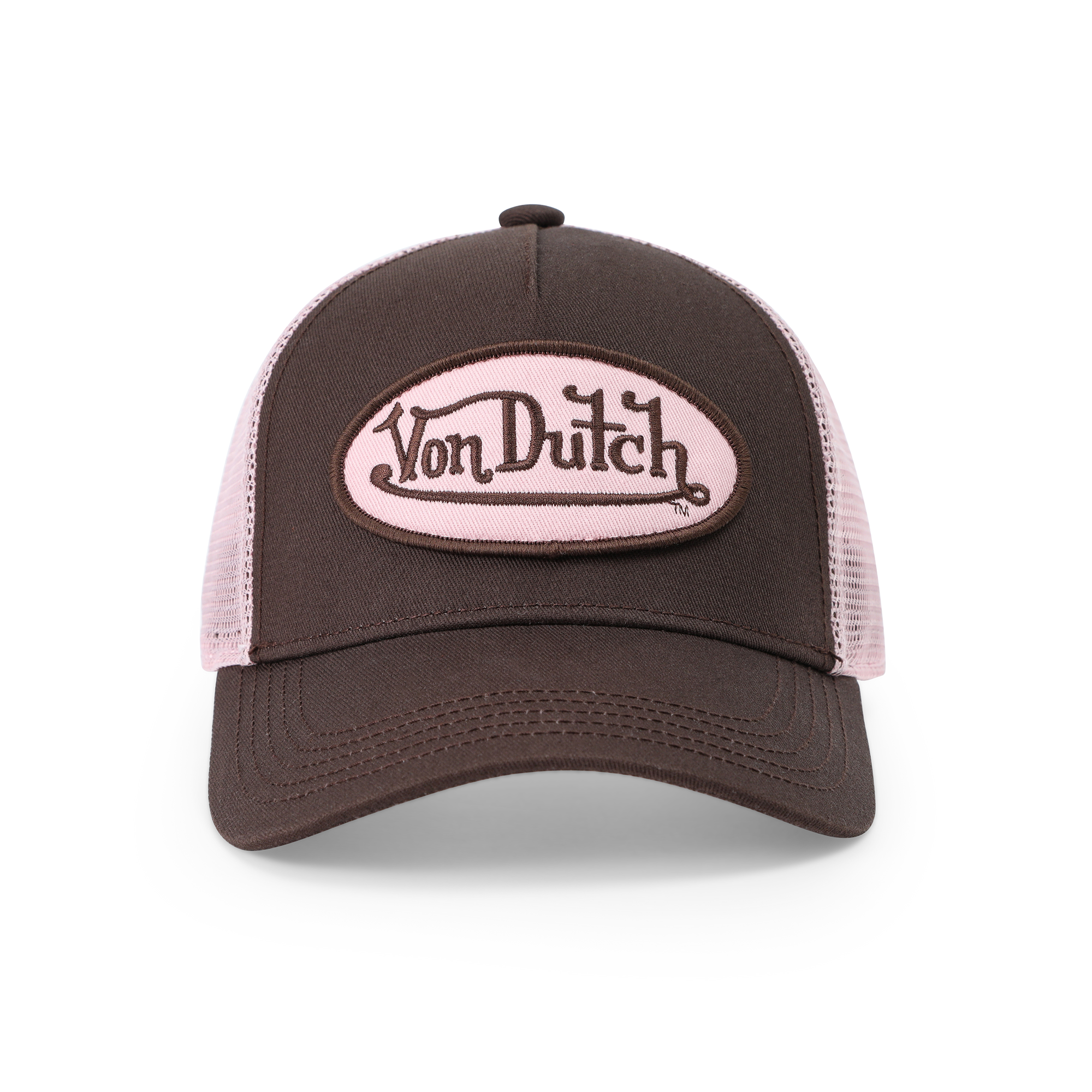Kids Classic Trucker Hat - Brown & Pink - Image 9