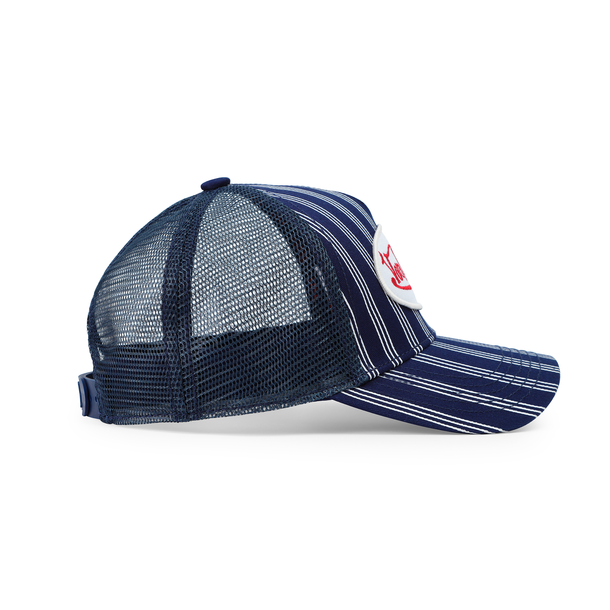Kids Classic Trucker Hat - Navy White Stripe - Image 6