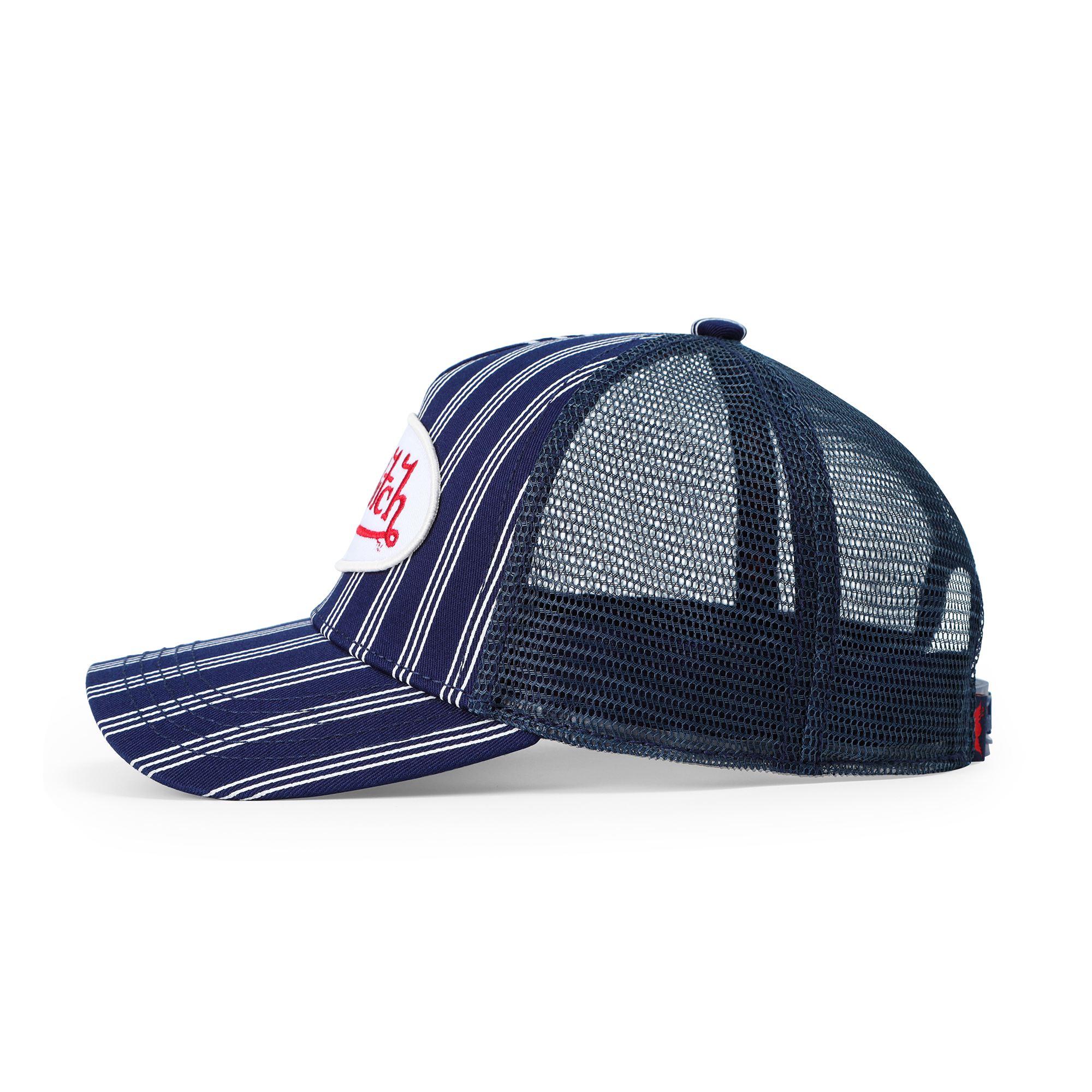 Kids Classic Trucker Hat - Navy White Stripe - Image 3
