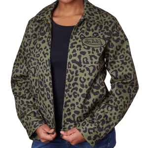 Mechanical Stretch Twill Jacket ?C  Green Cheetah