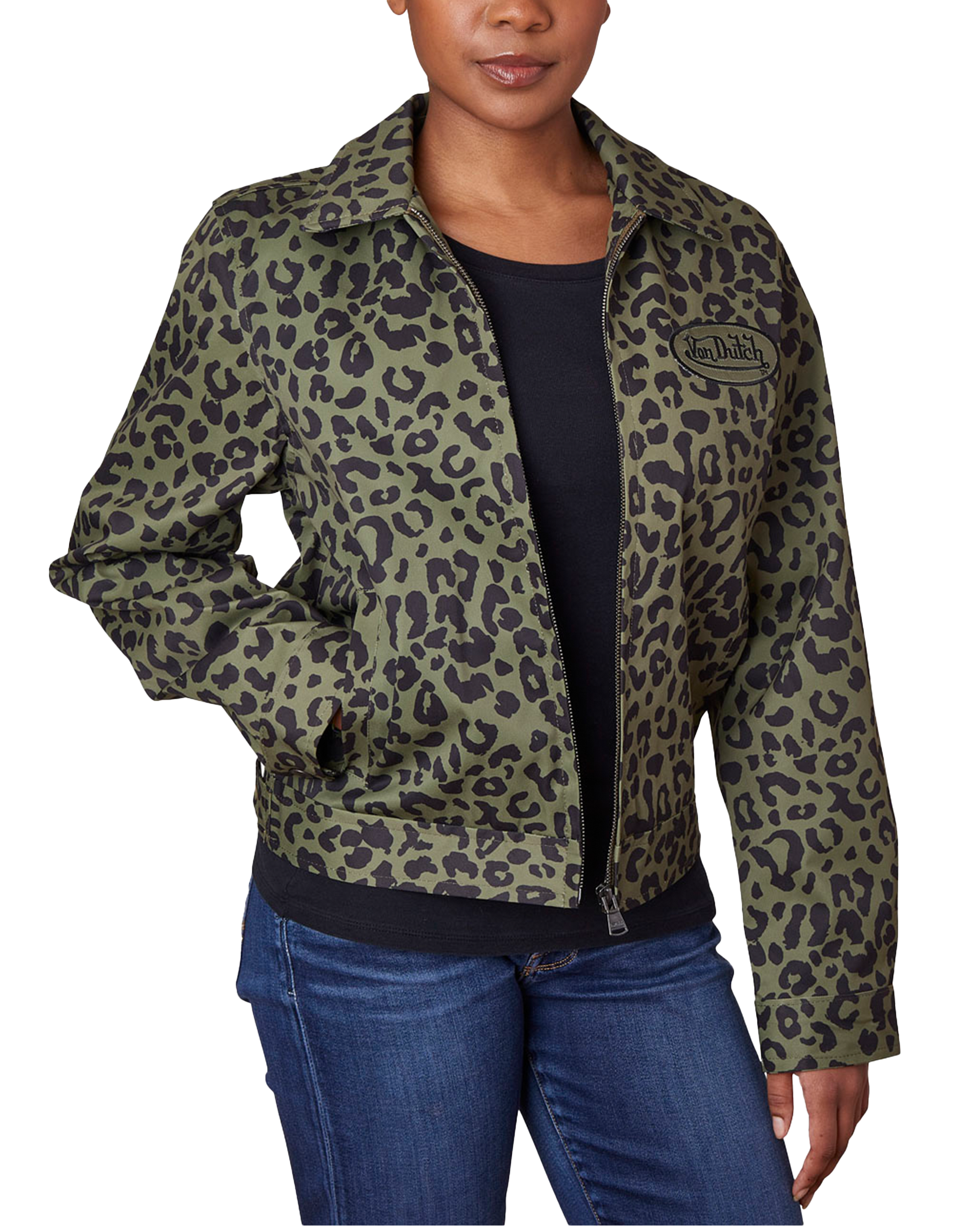 Mechanical Stretch Twill Jacket ?C Green Cheetah - Image 4