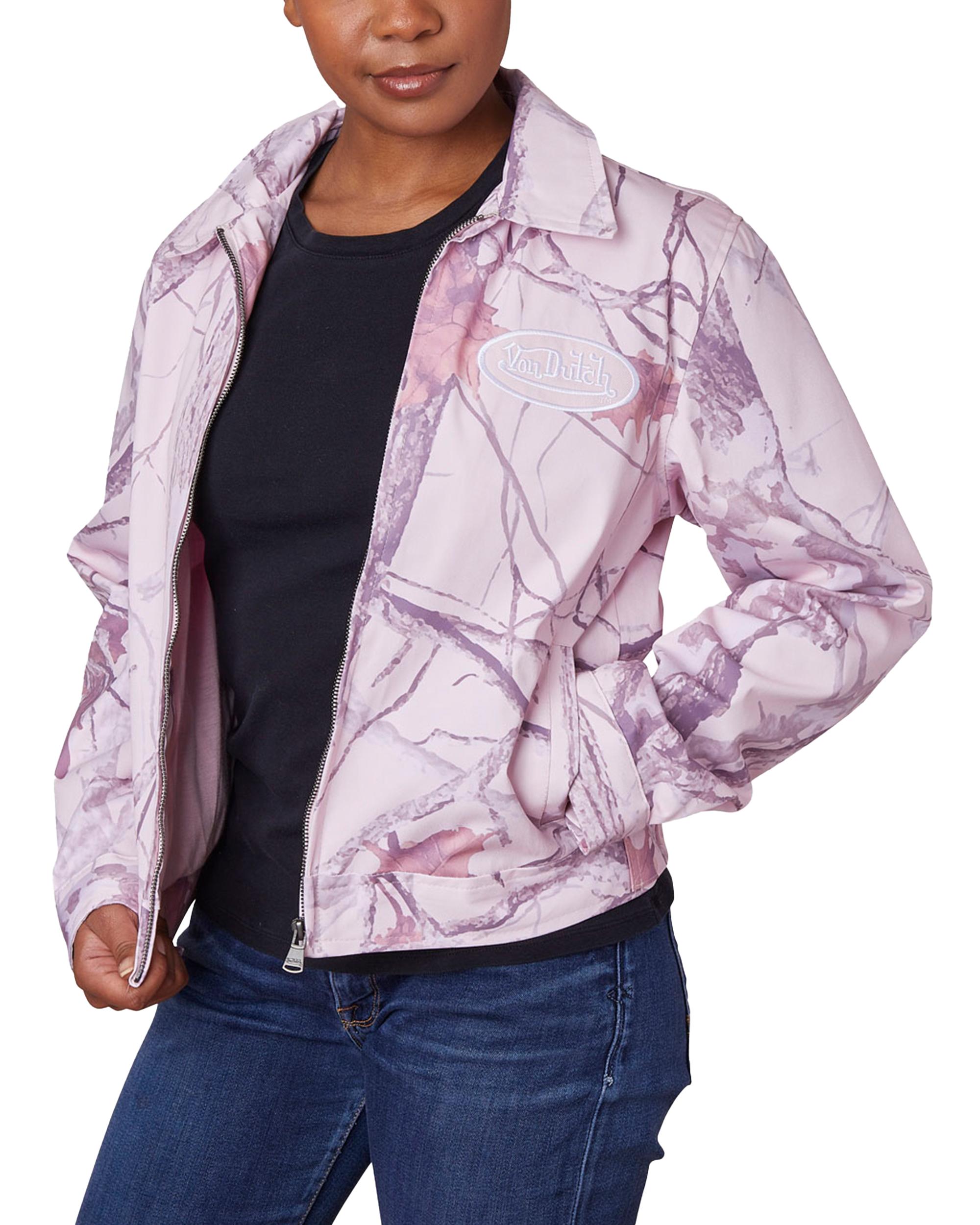 Mechanical Stretch Twill ?C Pink Tree Camo