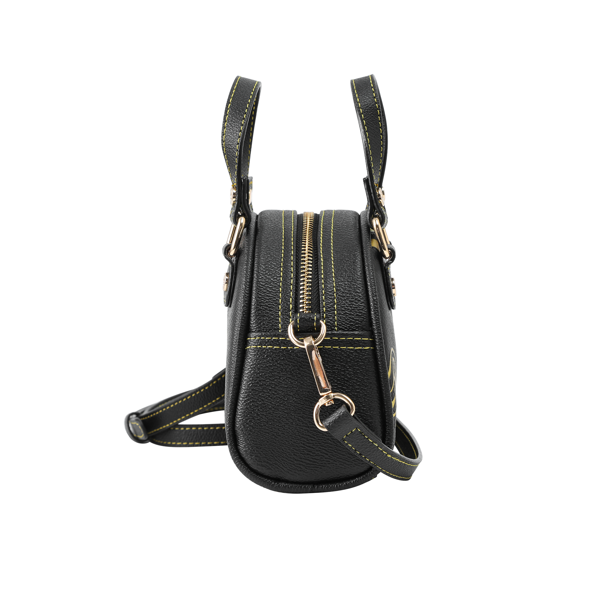 Mini Bowling Bag - Racing Stripe Black & Gold - Image 8