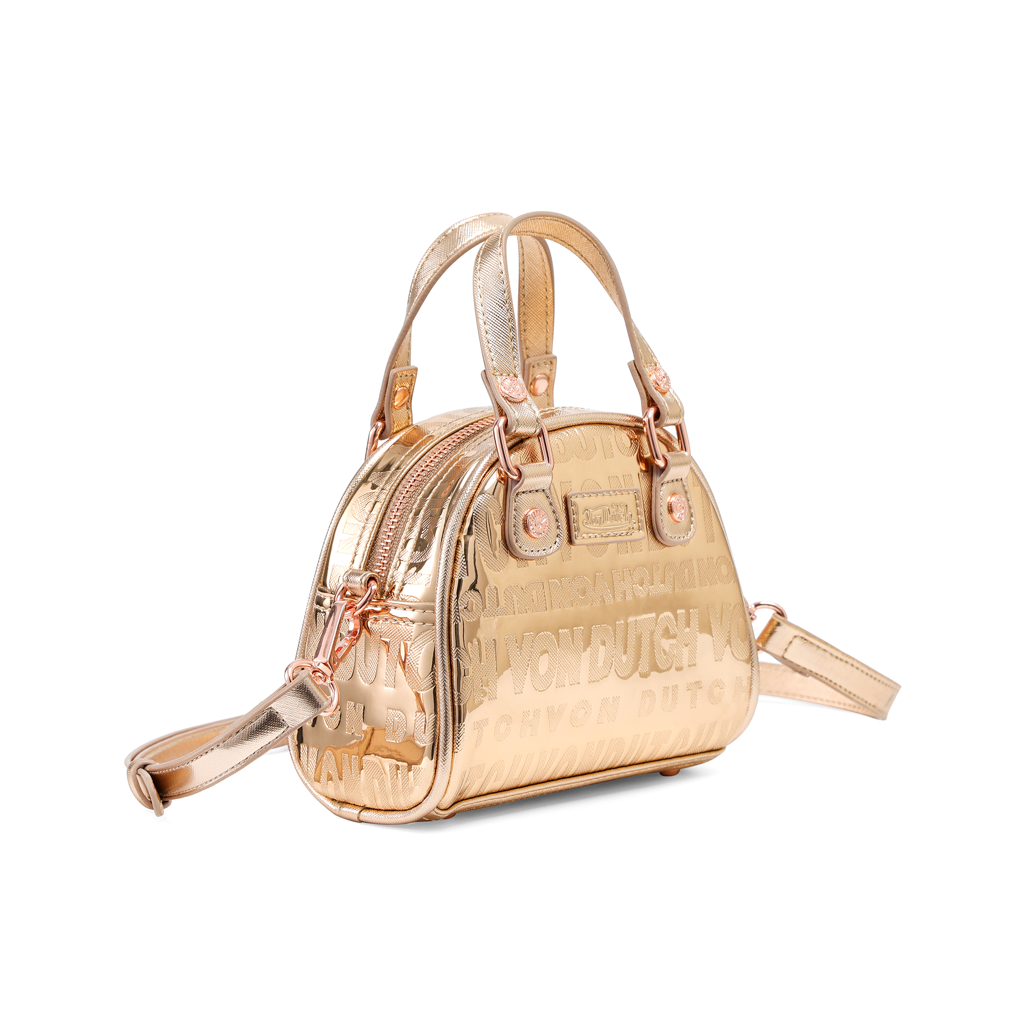 Mini Bowling Bag - Rose Gold Reflective - Image 7