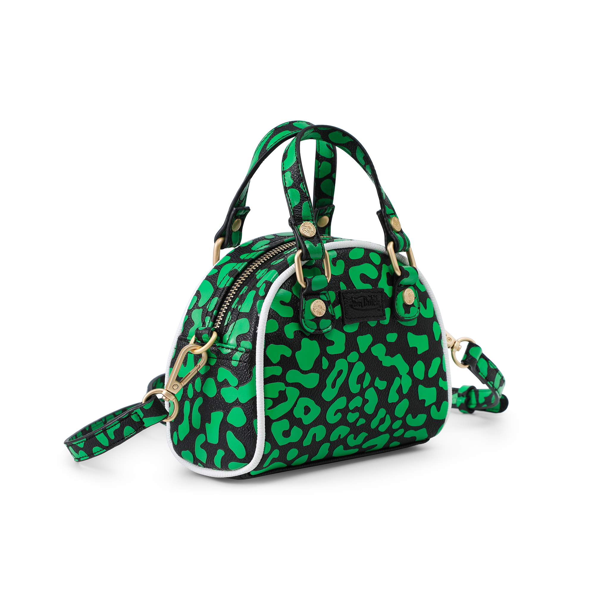 Mini Bowling Bag - Lime Green Cheetah - Image 7