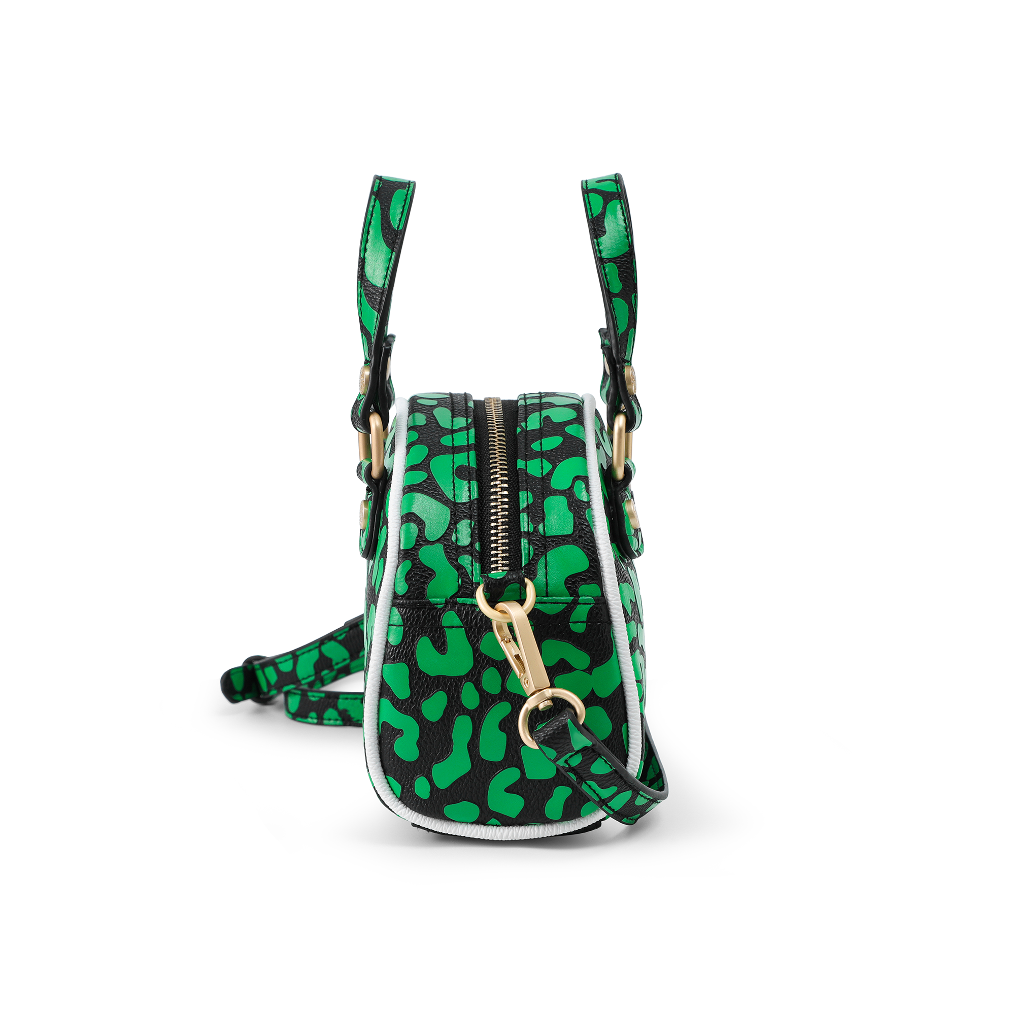 Mini Bowling Bag - Lime Green Cheetah - Image 8