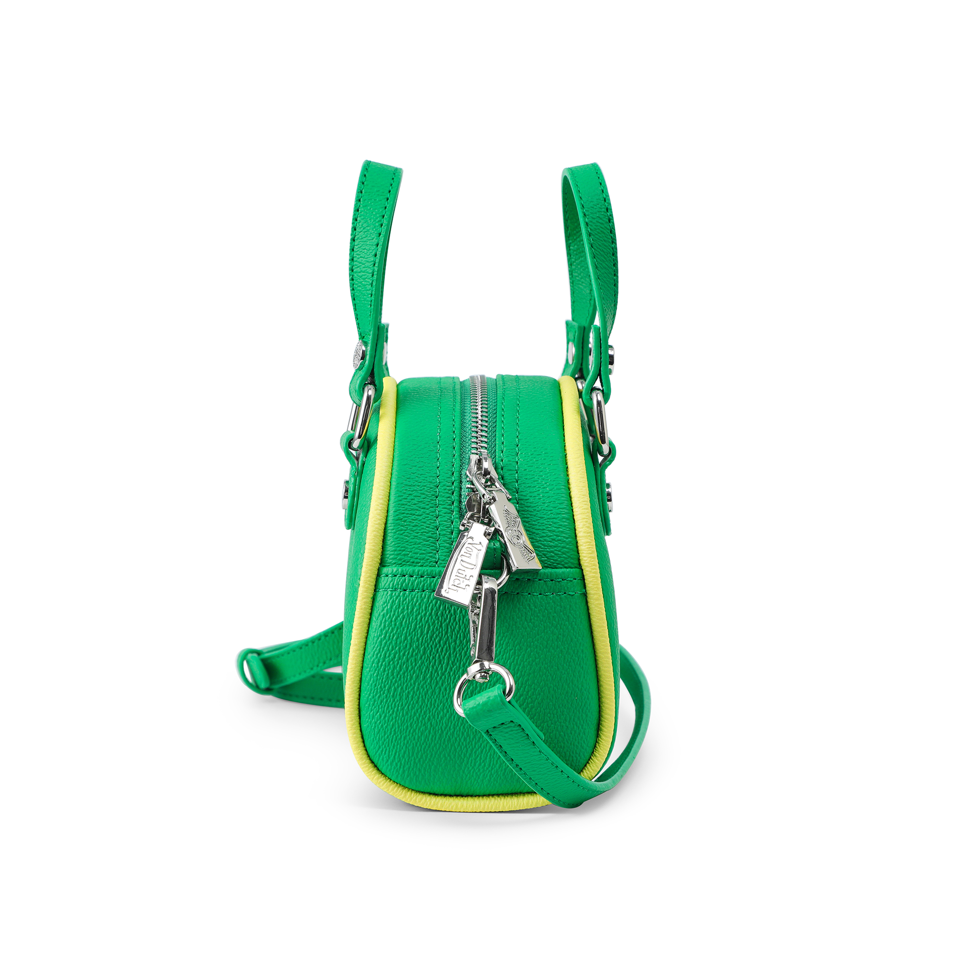 Mini Bowling Bag - Lime Green & Yellow - Image 6