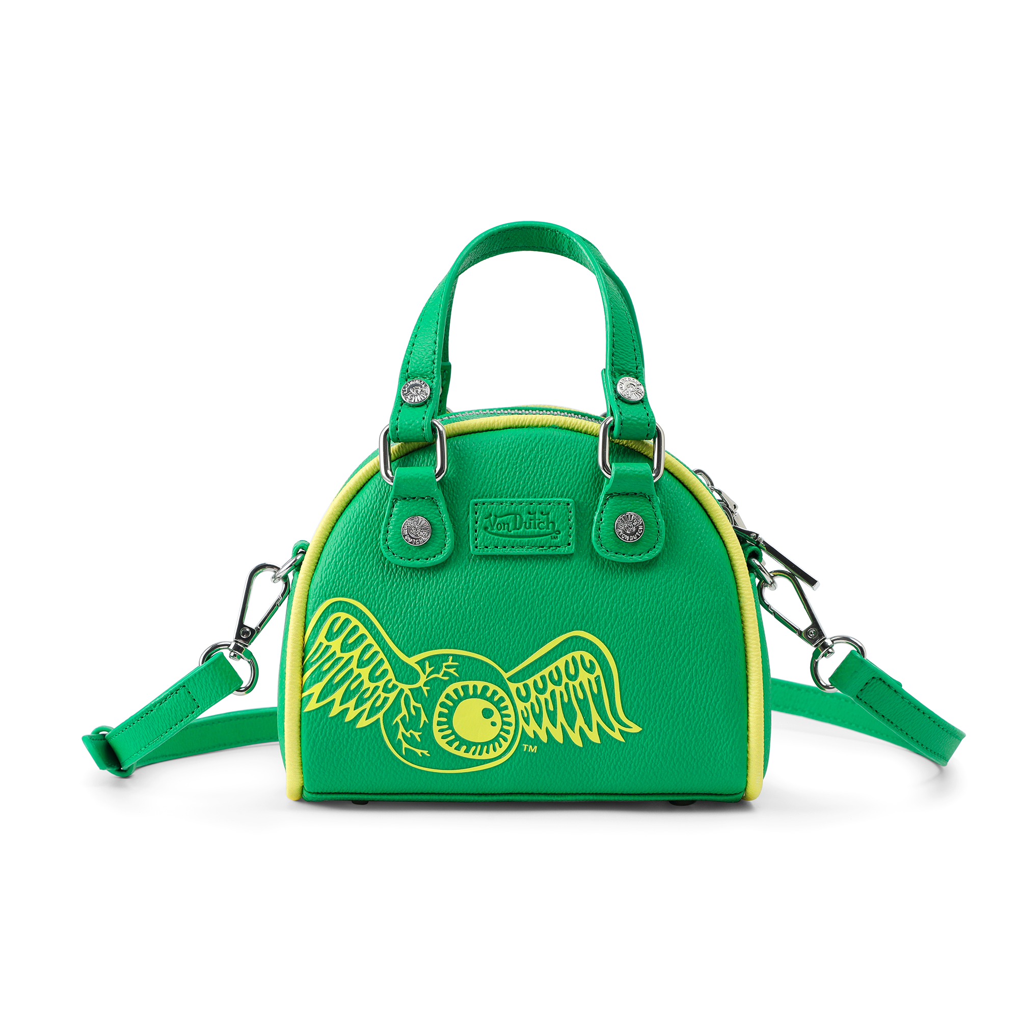 Mini Bowling Bag - Lime Green & Yellow - Image 7