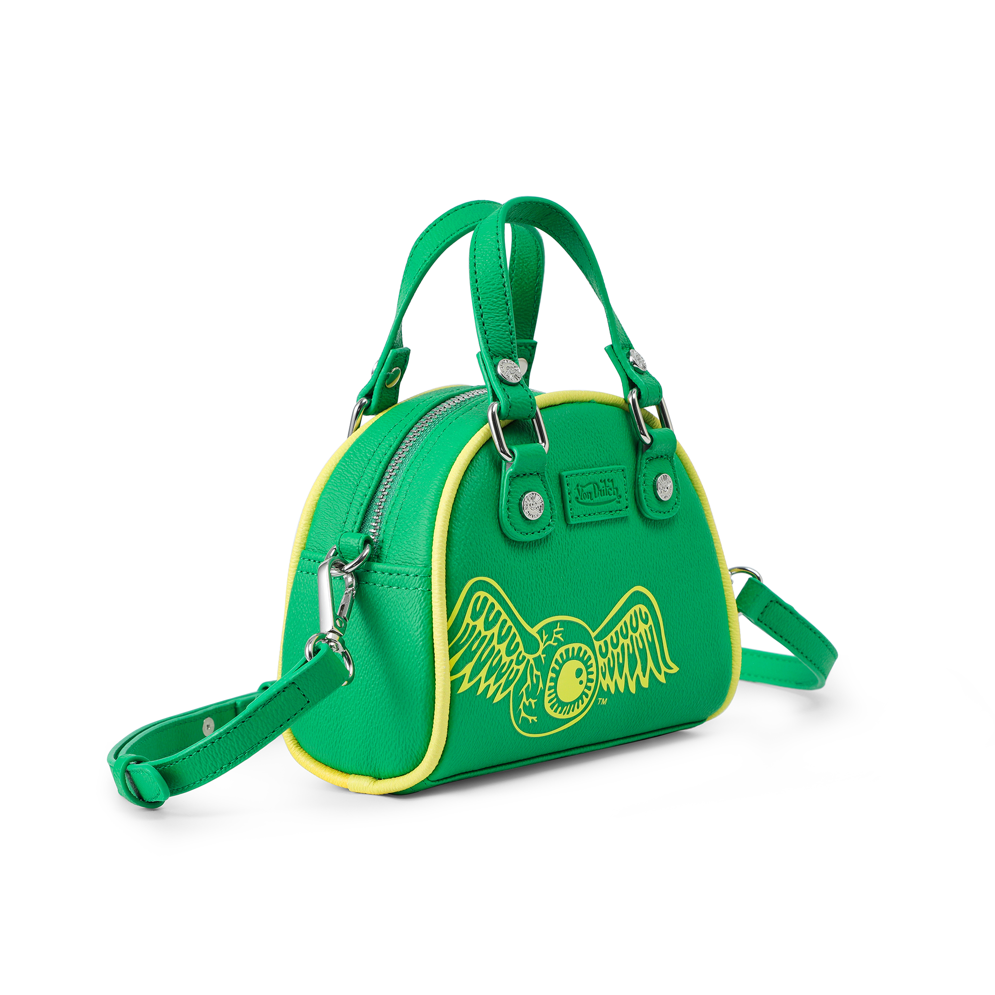 Mini Bowling Bag - Lime Green & Yellow - Image 8