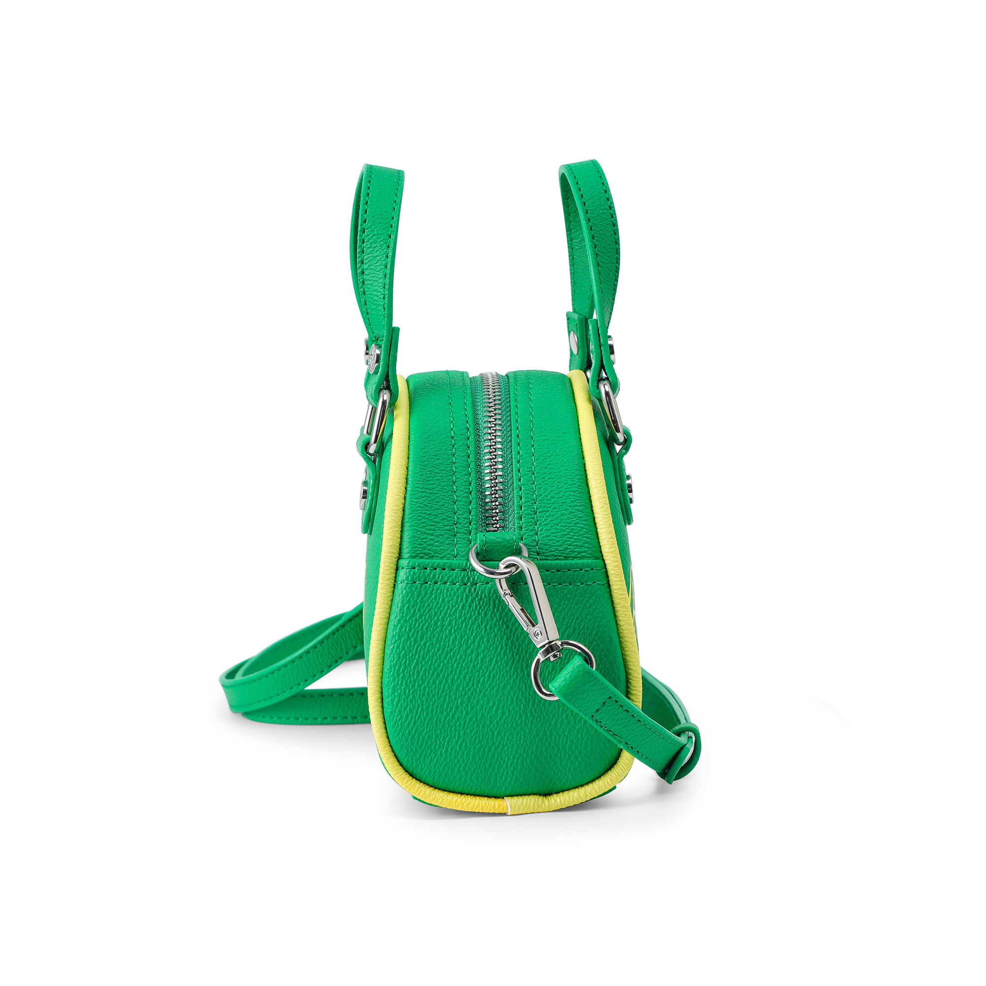 Mini Bowling Bag - Lime Green & Yellow - Image 9