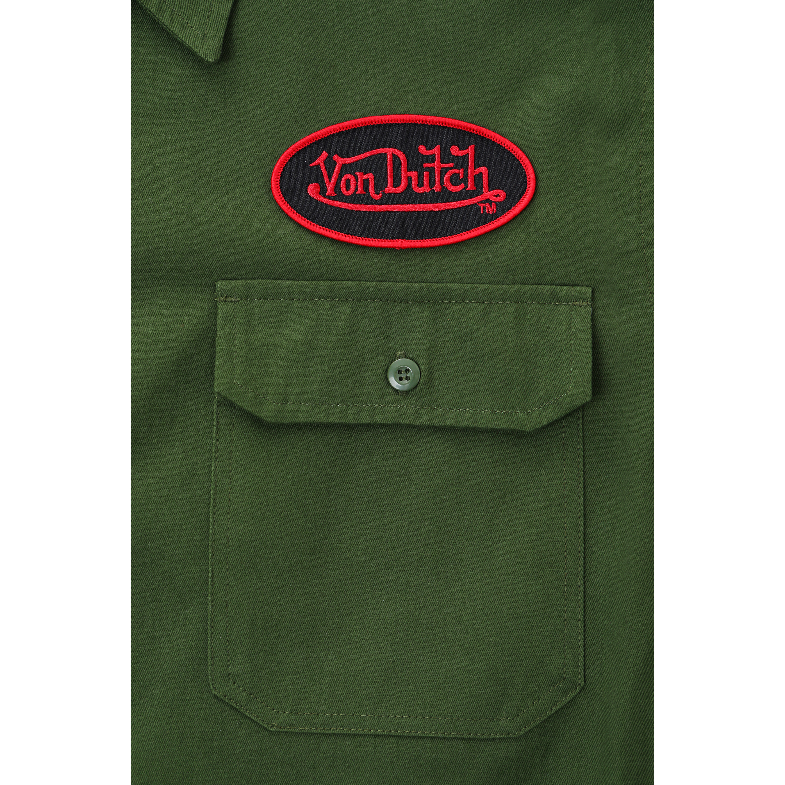 Classic Mechanic Shirt ?C Olive - Image 6