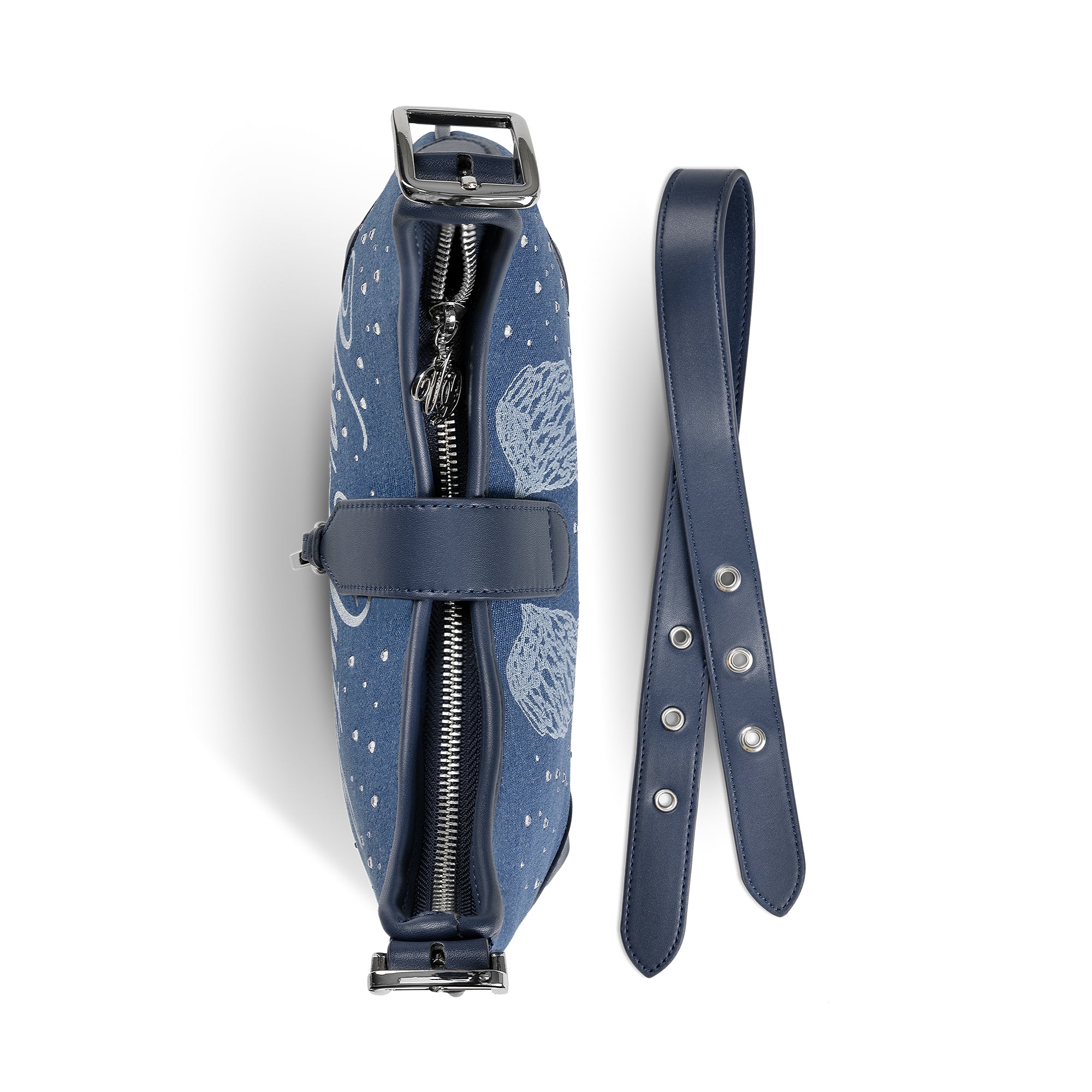 BELLA SHOULDER BAG -DENIM RHINESTONE - Image 6