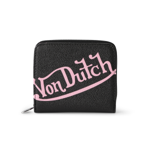 Classic Signature Zip-up Wallet - Black