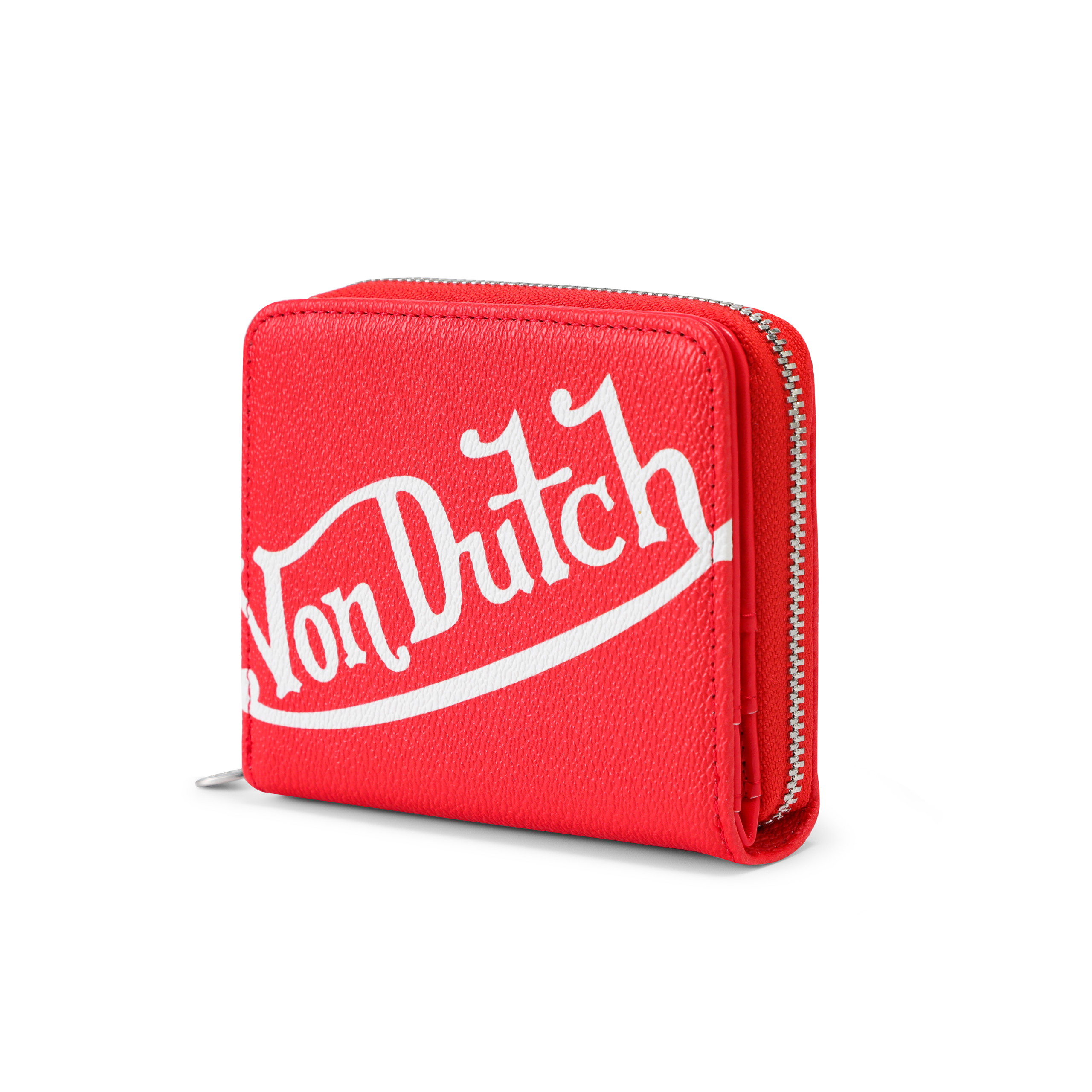 Classic Signature Zip-up Wallet - Red - Image 4