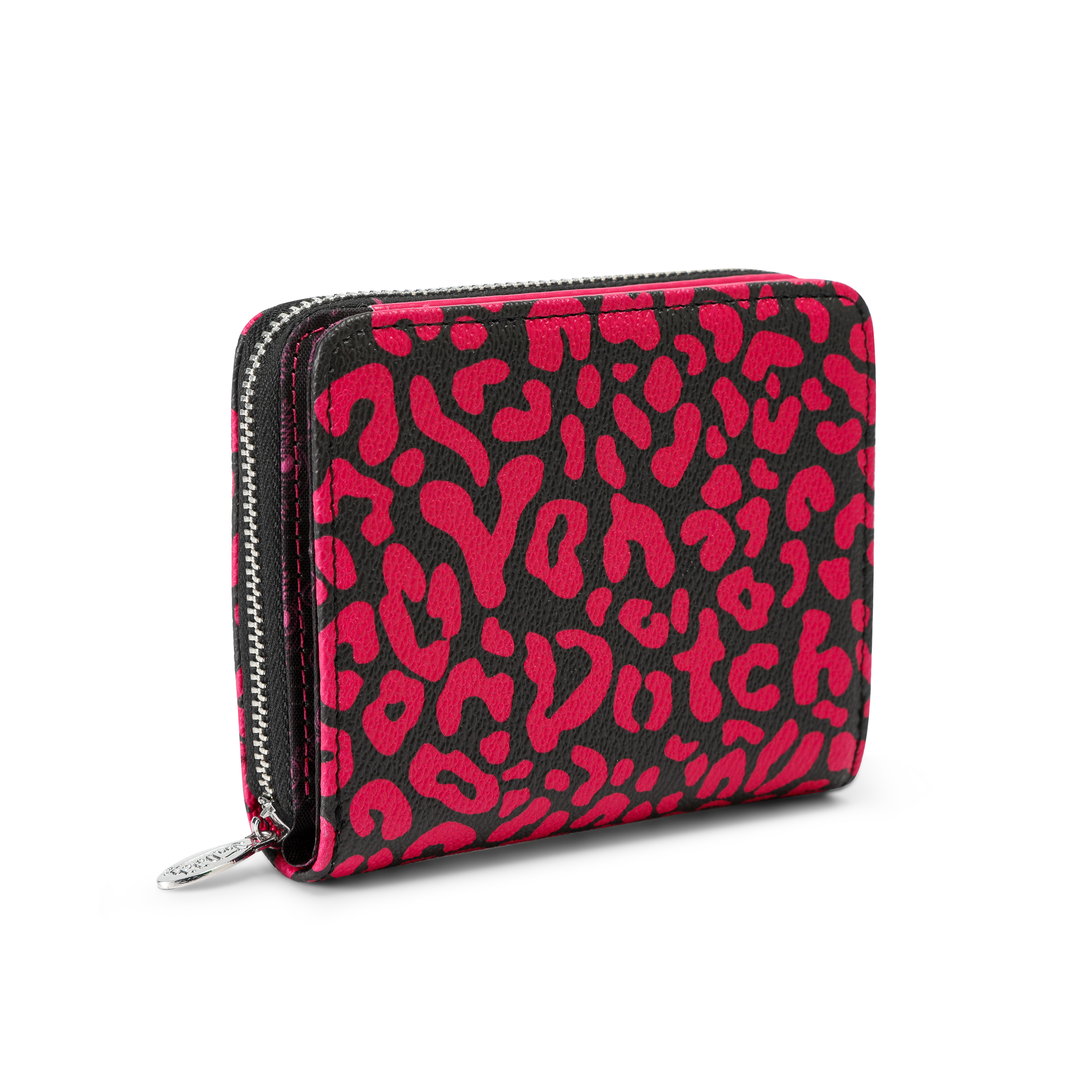 Cheetah Print Zip-up Wallet - Hot Pink - Image 5