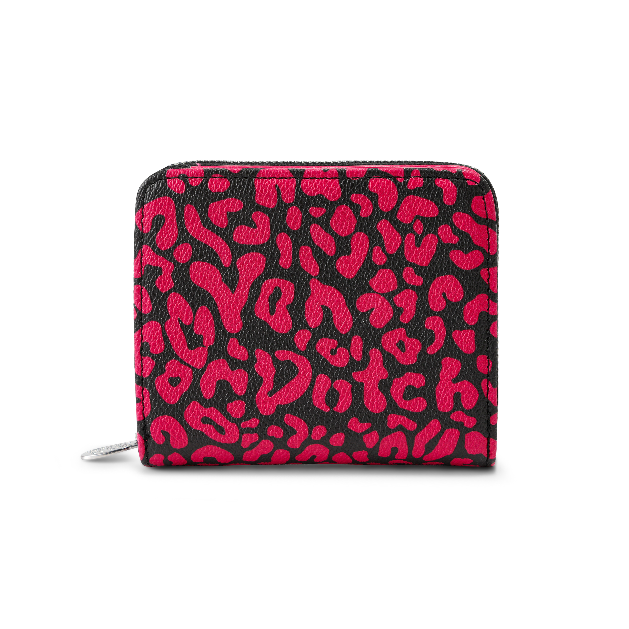 Cheetah Print Zip-up Wallet - Hot Pink - Image 6