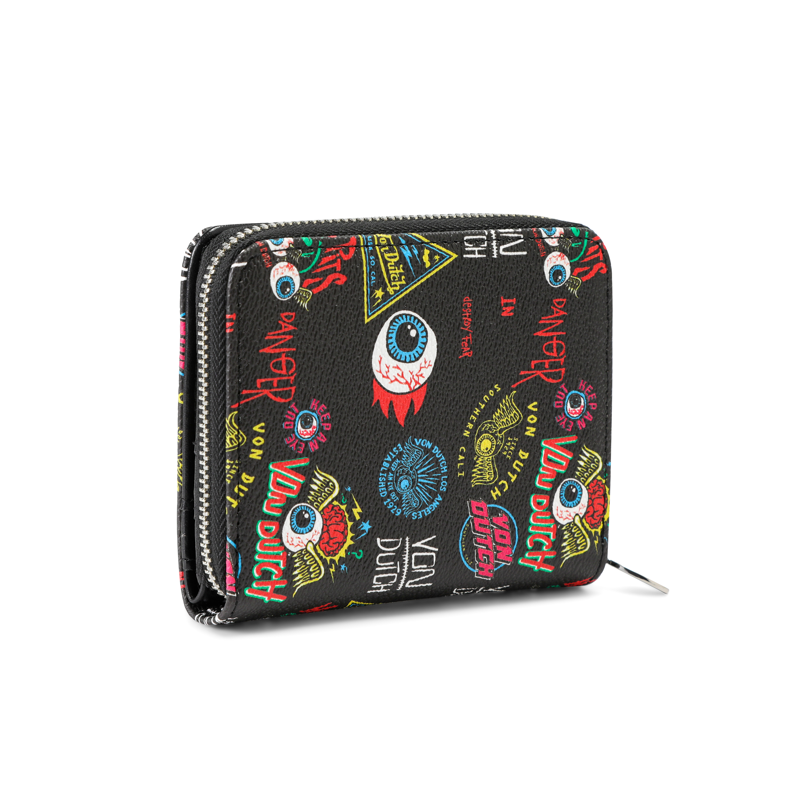 Jax Print Zip-up Wallet - Black - Image 5