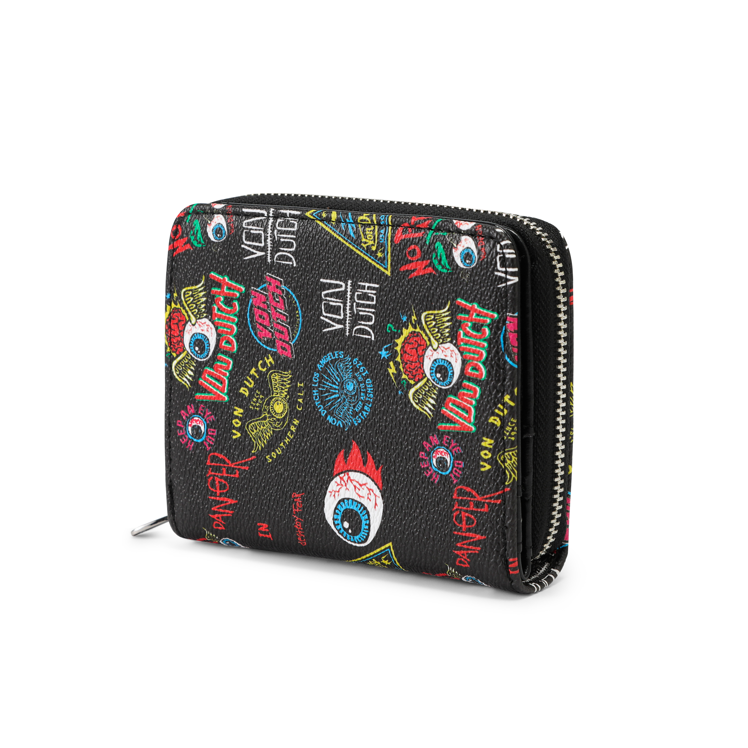 Jax Print Zip-up Wallet - Black - Image 4