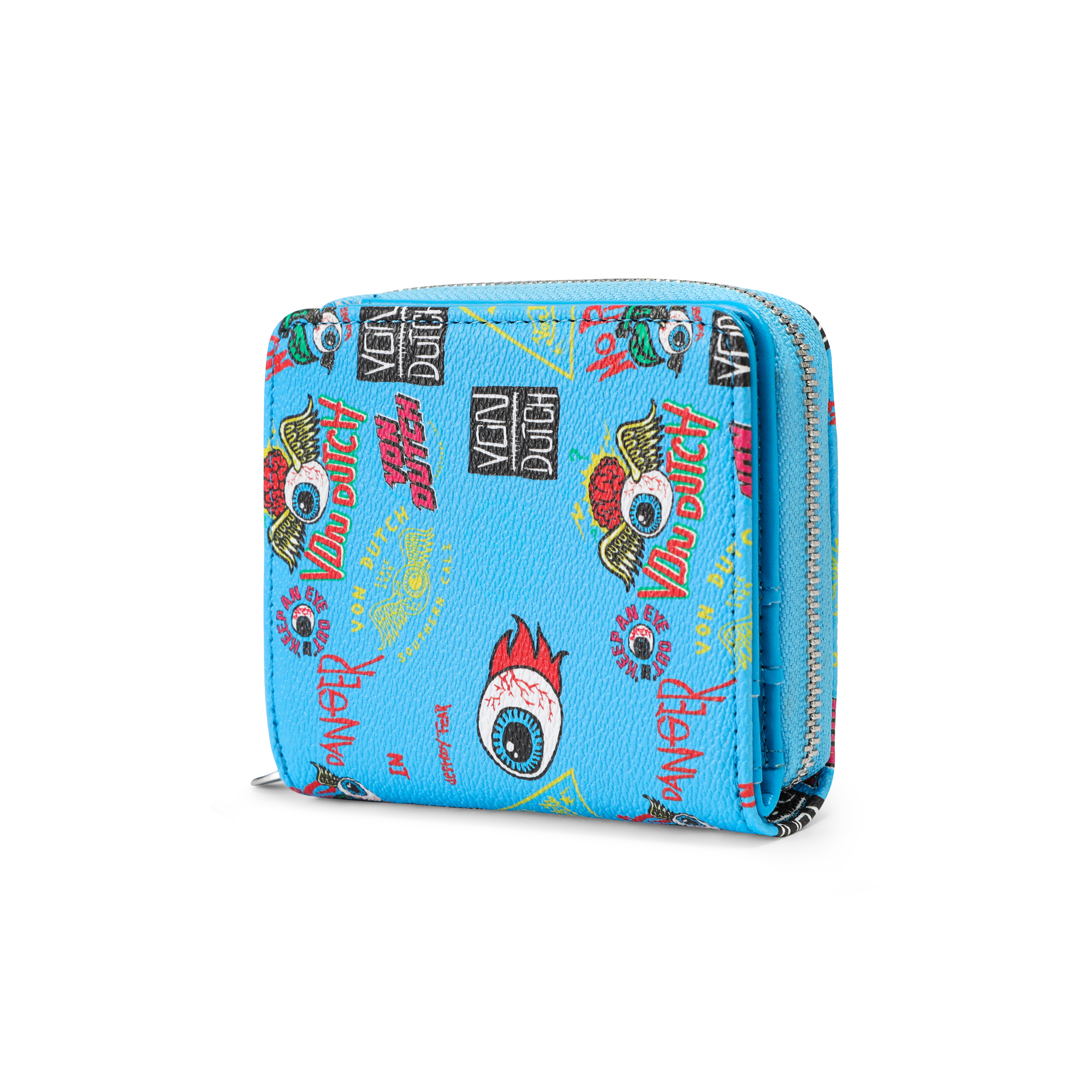 Jax Print Zip-up Wallet - Blue - Image 4