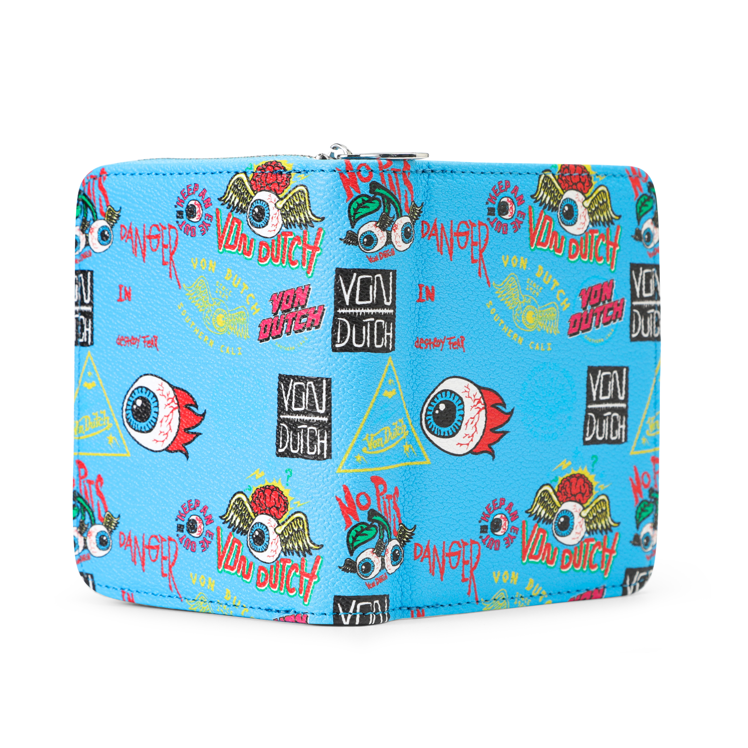 Jax Print Zip-up Wallet - Blue - Image 3
