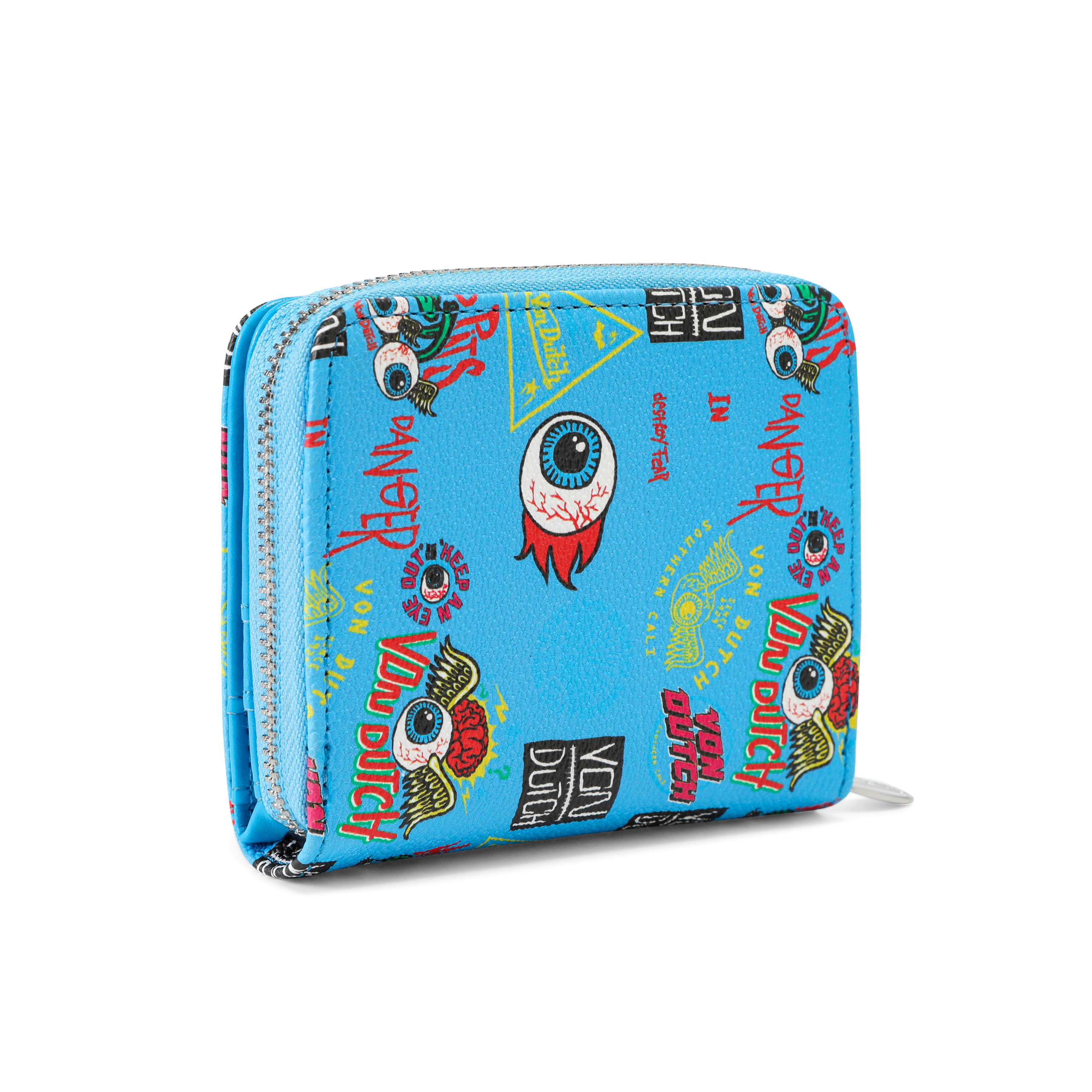 Jax Print Zip-up Wallet - Blue - Image 5