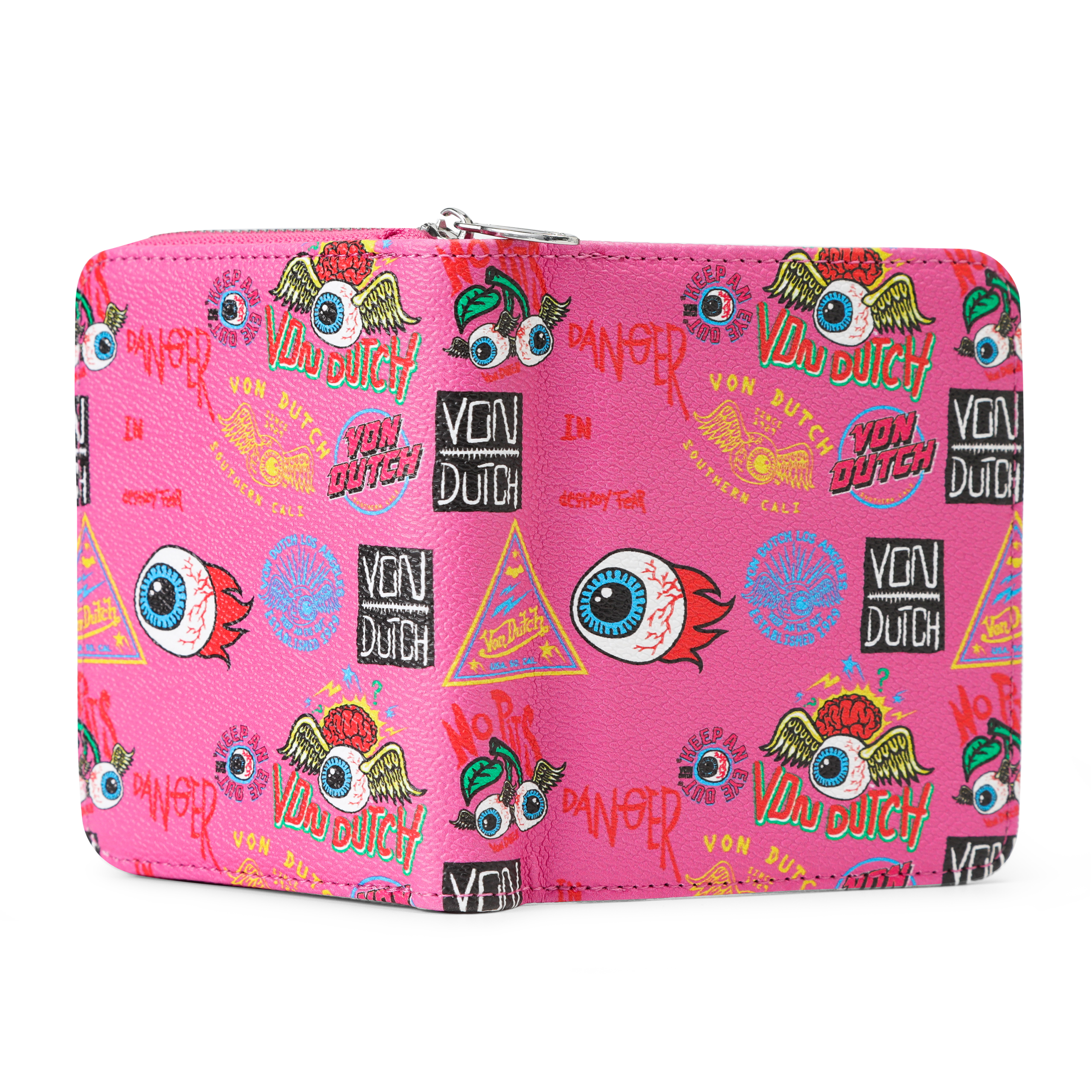 Jax Print Zip-up Wallet - Hot Pink - Image 3