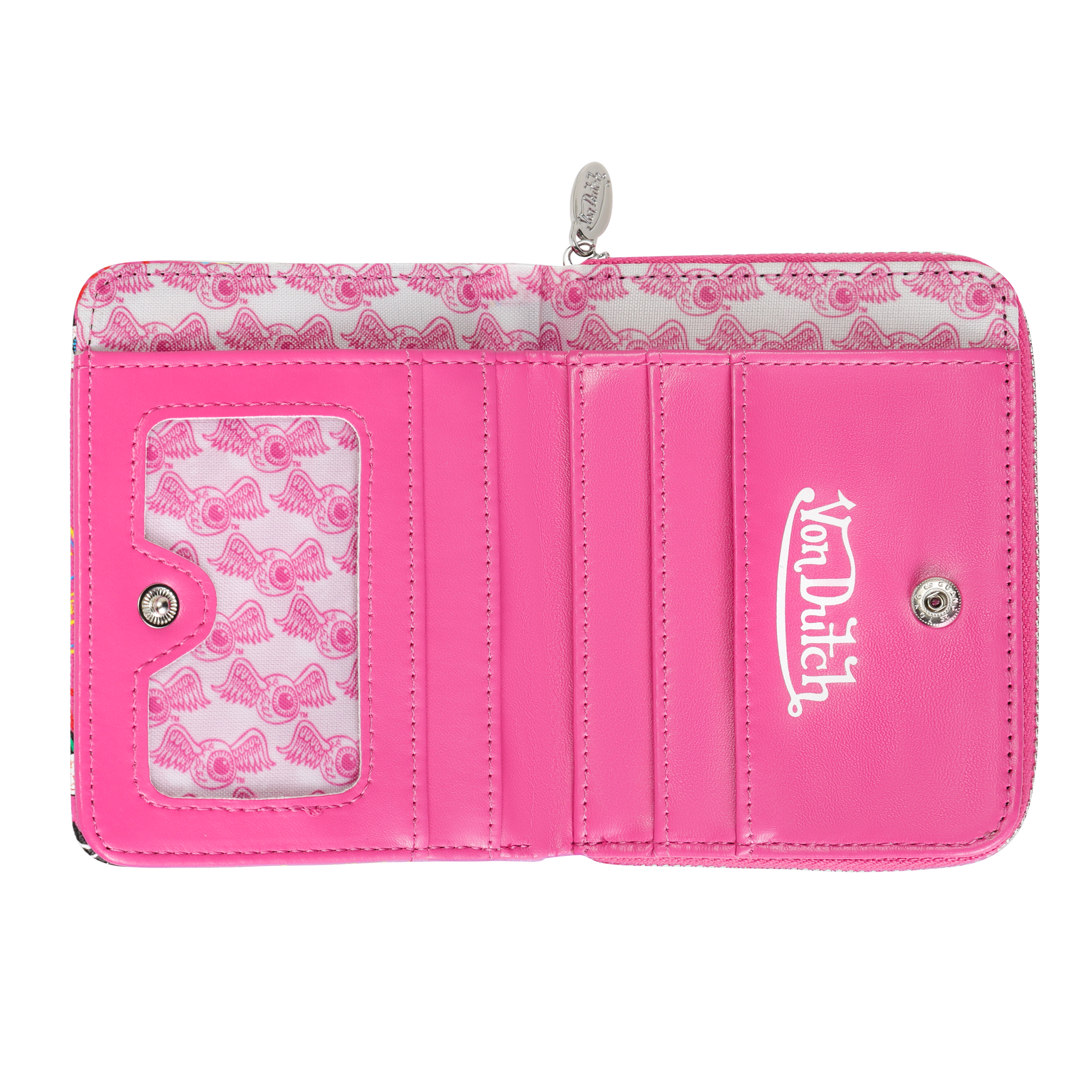 Jax Print Zip-up Wallet - Hot Pink - Image 2
