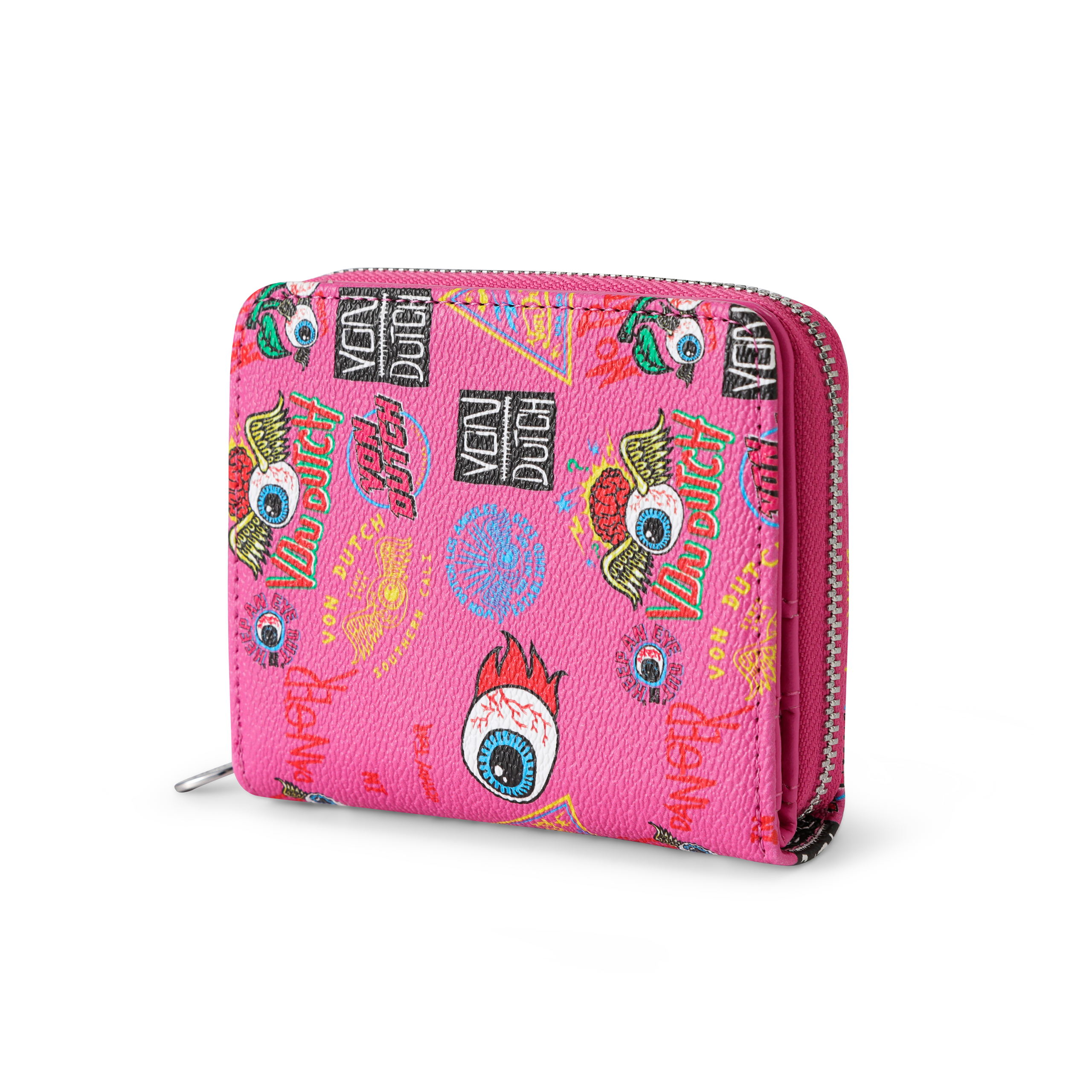 Jax Print Zip-up Wallet - Hot Pink - Image 4