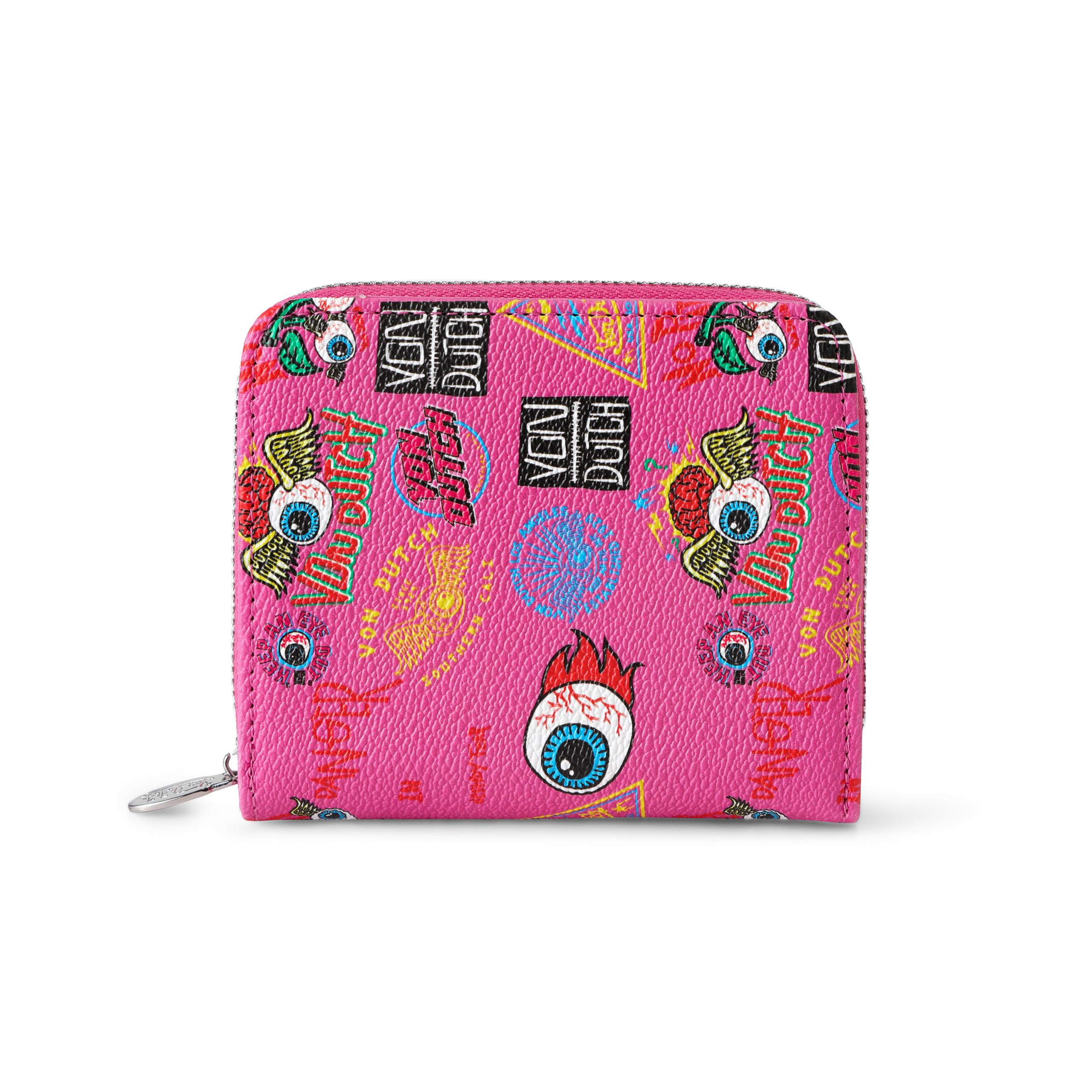 Jax Print Zip-up Wallet - Hot Pink