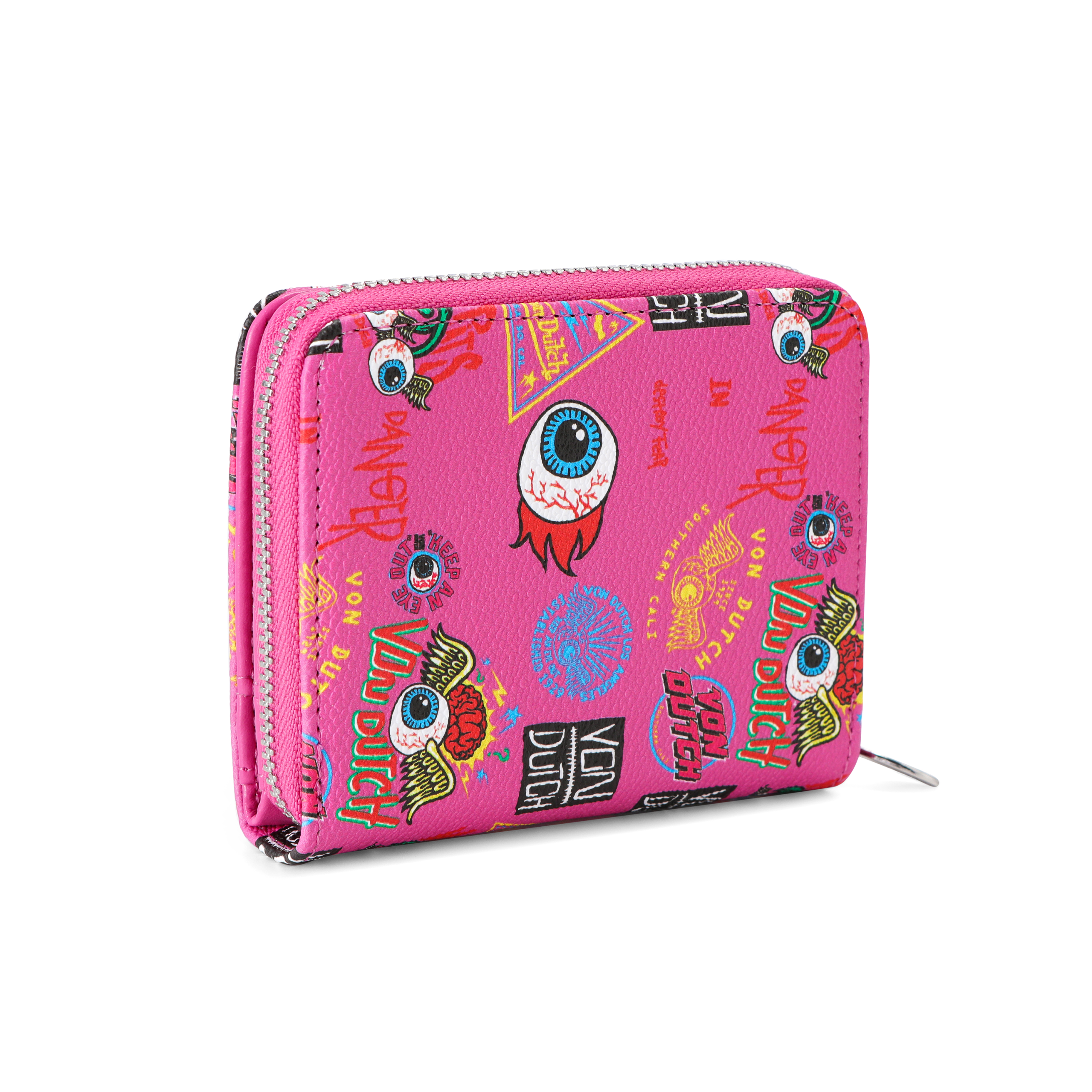 Jax Print Zip-up Wallet - Hot Pink - Image 5