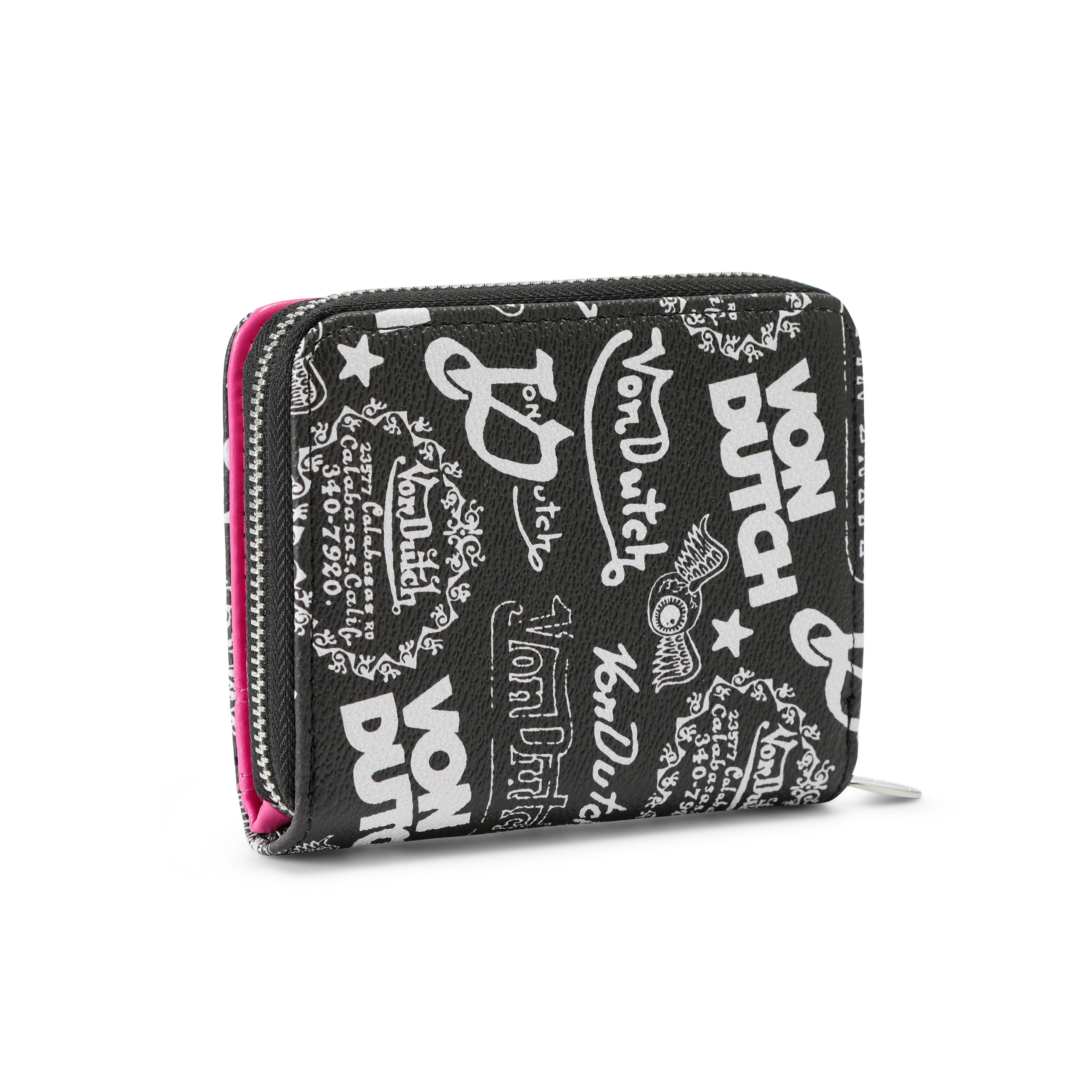 Logo Stamps Zip-Up Wallet - Black - Image 5