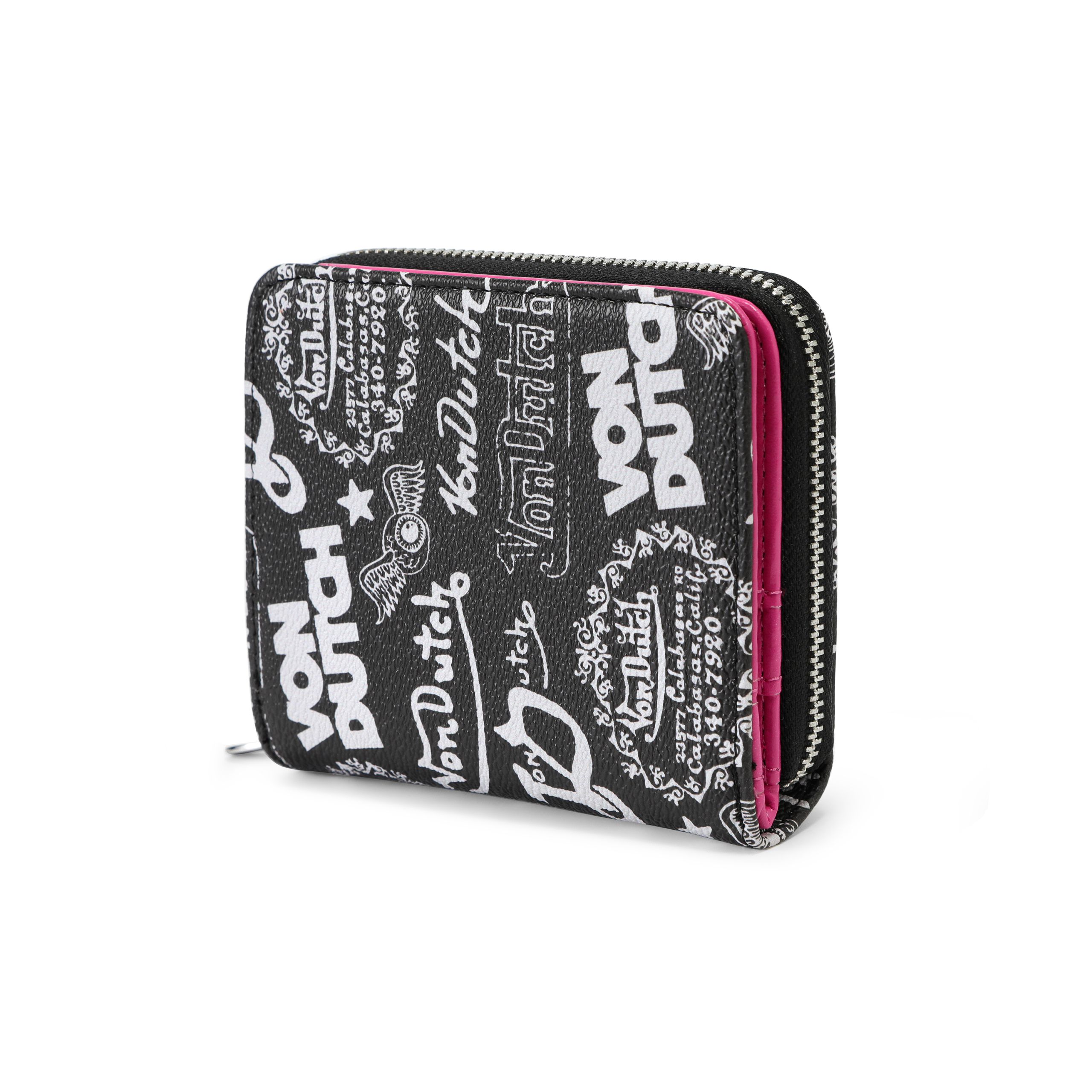 Logo Stamps Zip-Up Wallet - Black - Image 4