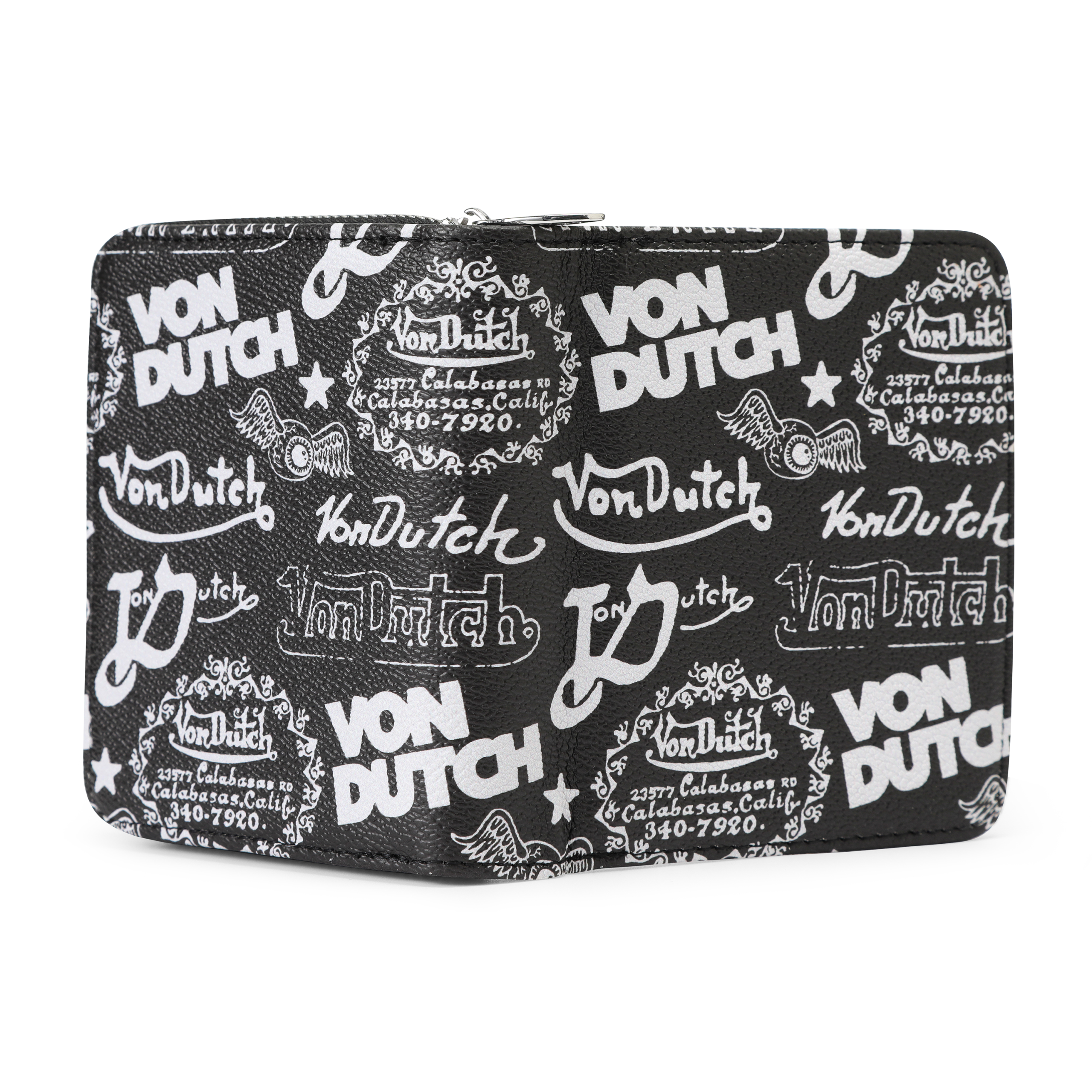 Logo Stamps Zip-Up Wallet - Black - Image 3