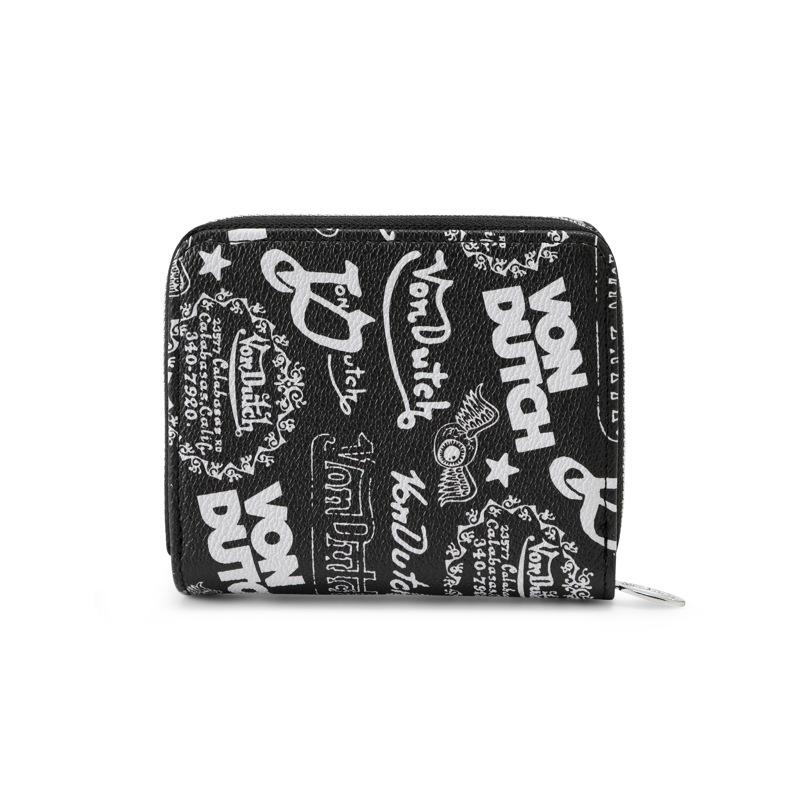 Logo Stamps Zip-Up Wallet - Black - Image 6
