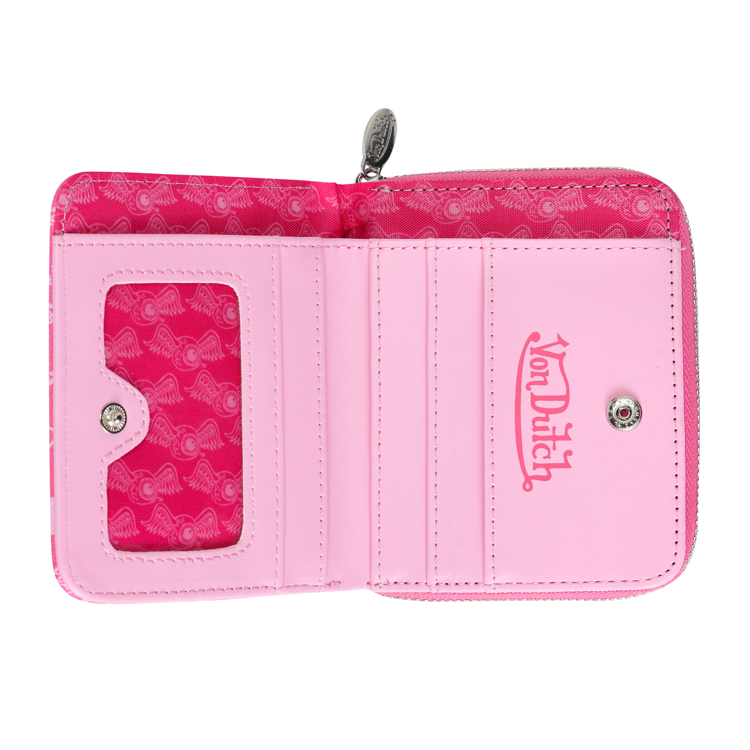 Logo Stamps Zip-Up Wallet - Pink - Image 2