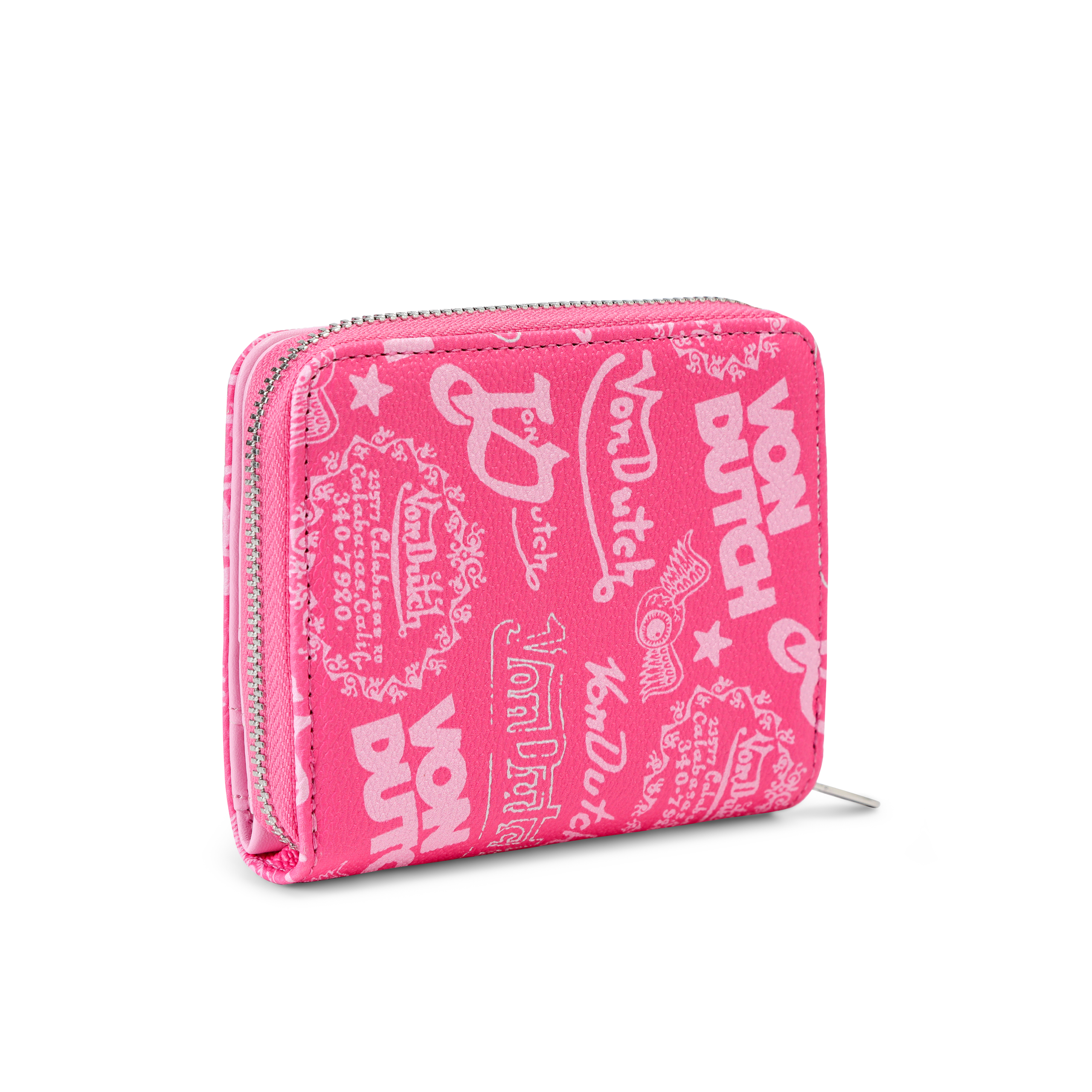 Logo Stamps Zip-Up Wallet - Pink - Image 5