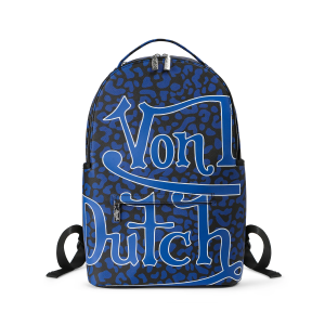 Medium Sized Blue Cheetah Backpack