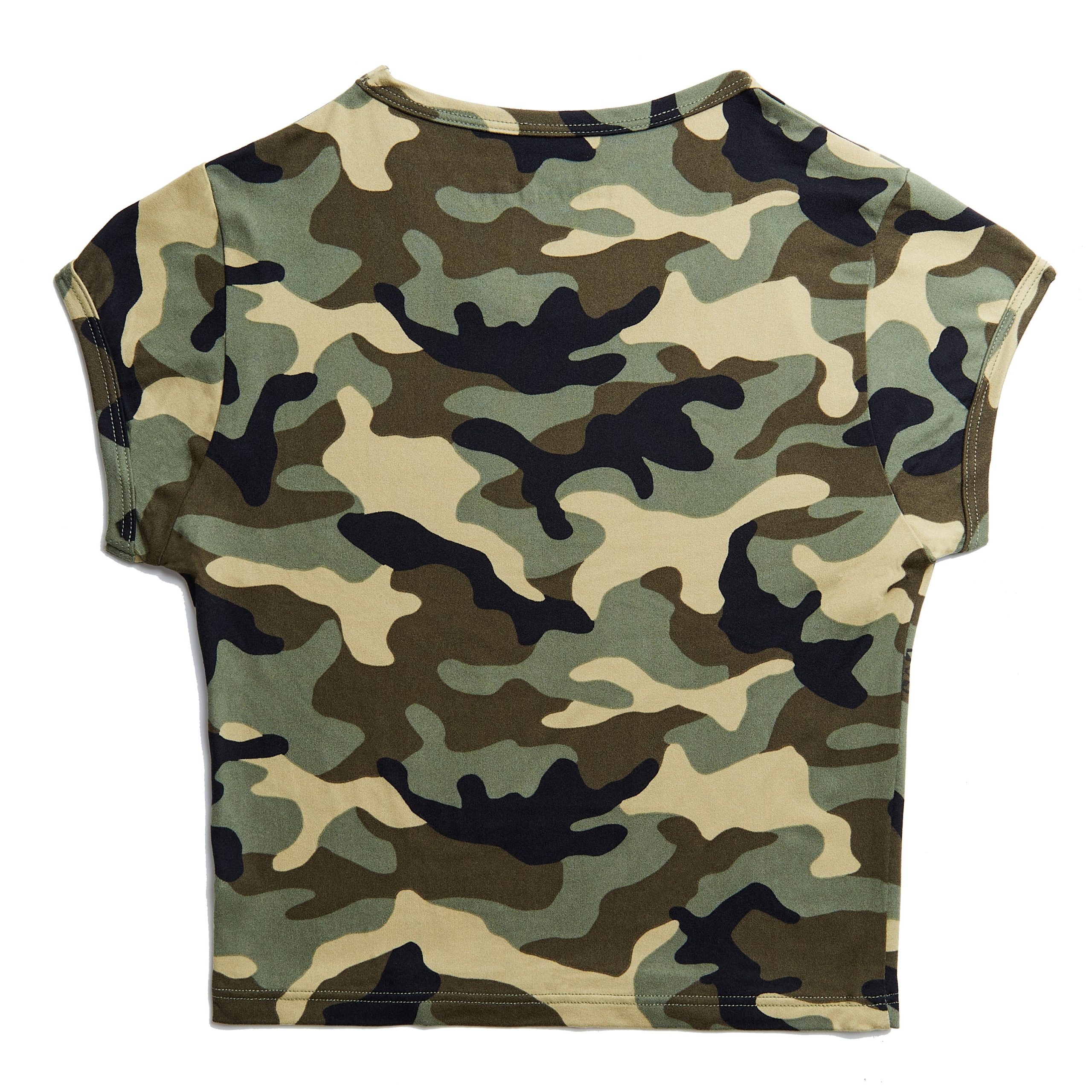 Green Camo Chopper Cross Baby Tee - Image 2